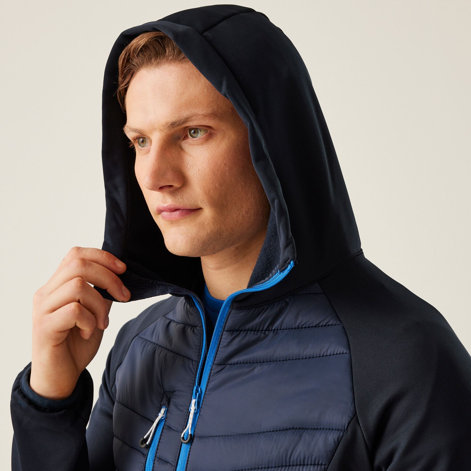 Men's Navigate Hybrid Jacket | Navy French Blue