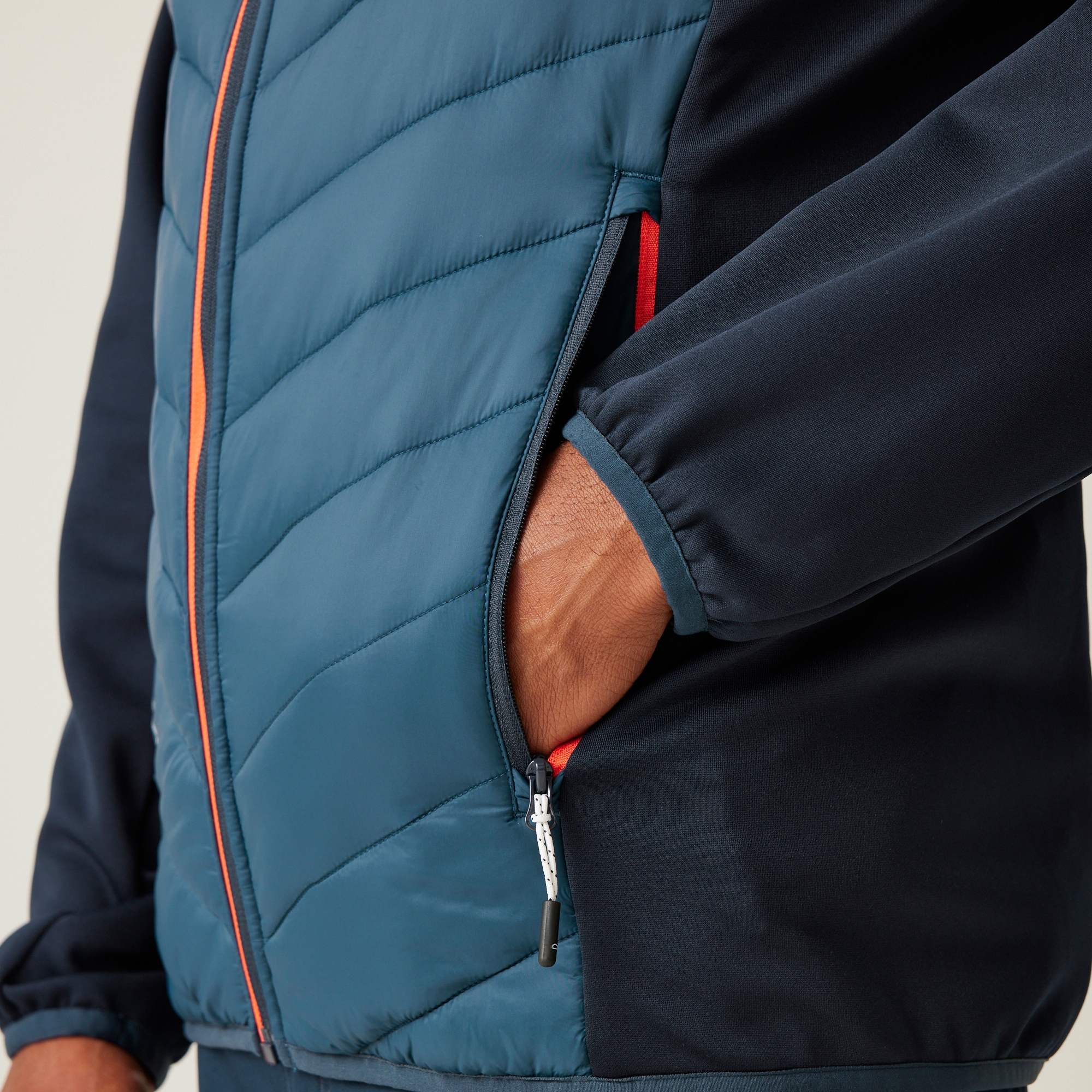 Men's Andreson VIII Hybrid Jacket | Moonlight Denim Navy Tangerine Tango