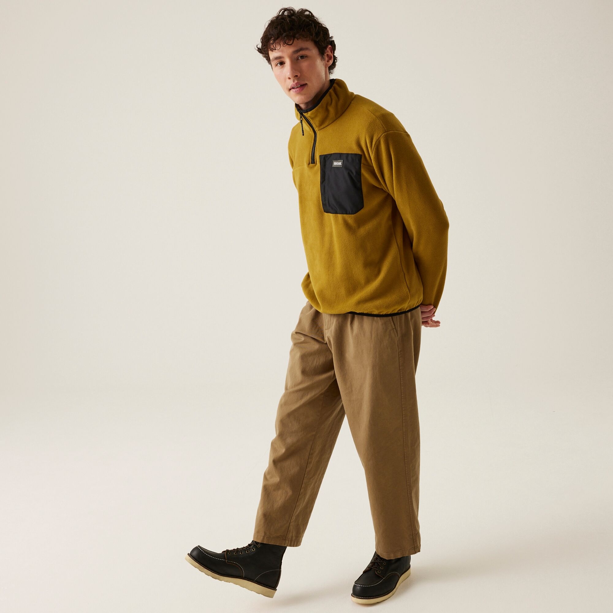 Men's Frankie Half Zip Fleece | Cumin