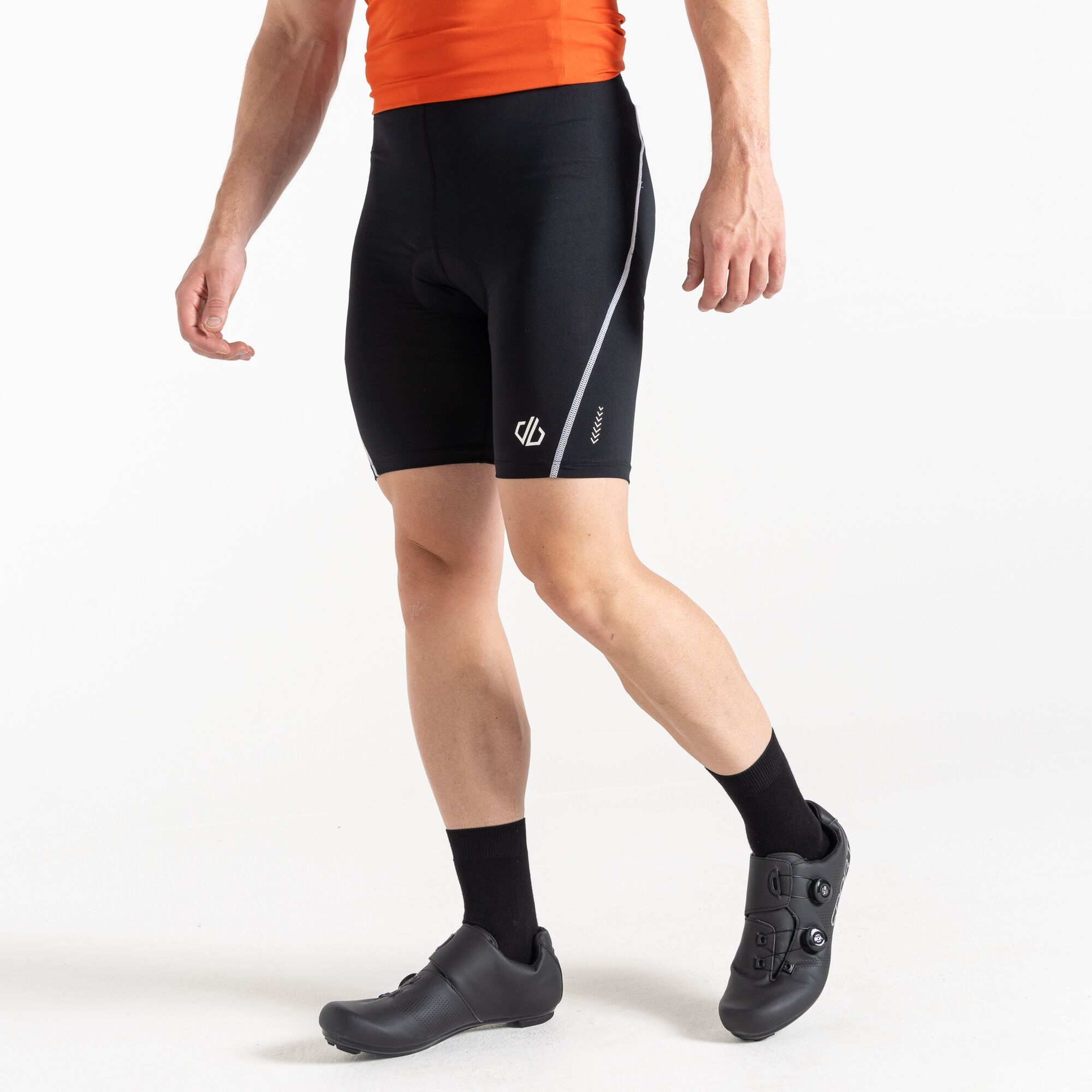 Men's Bold Reflective Cycling Shorts | Black