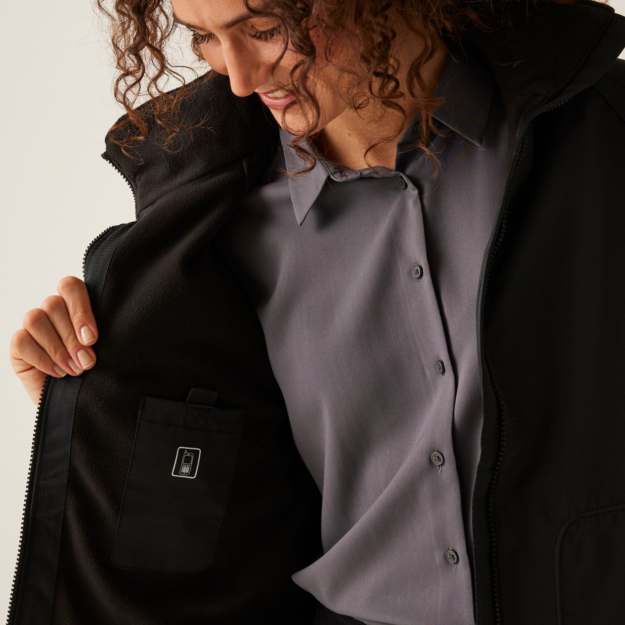 Women's Hudson Fleece Lined Jacket | Black