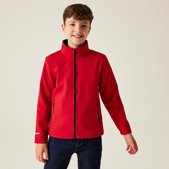 Kids' Ablaze 2-Layer Softshell | Classic Red/Black