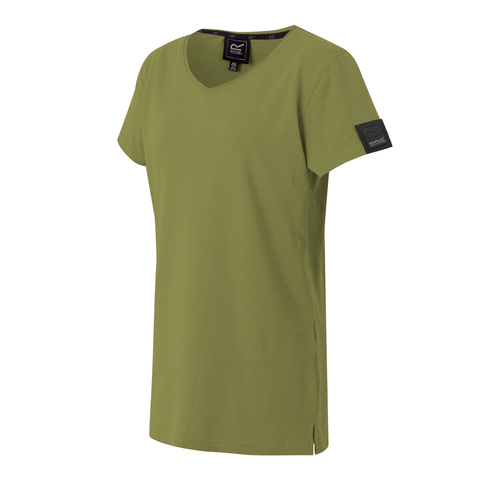 Women's Elkie V-Neck T-Shirt | Nephrite Green