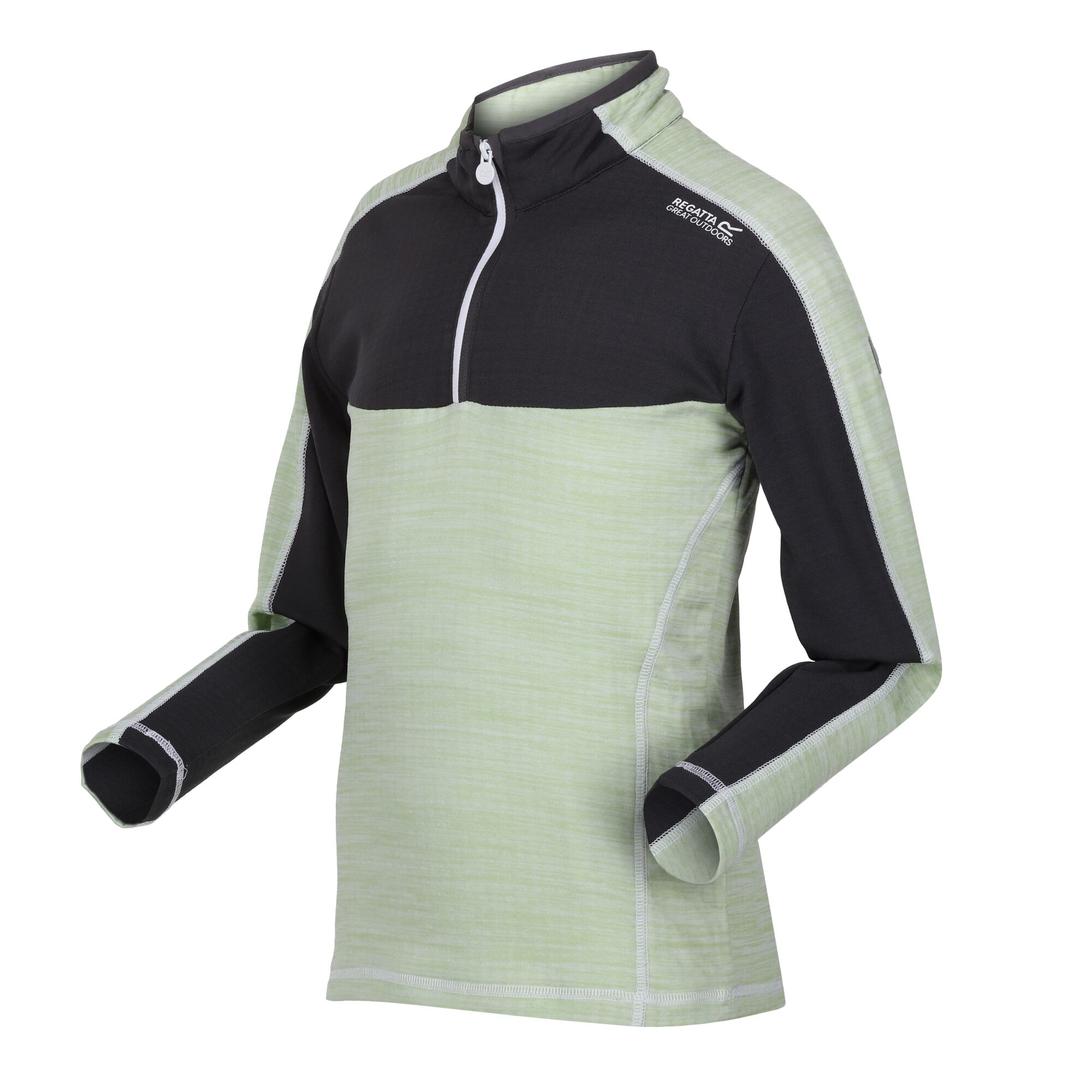 Kids' Hewley Fleece | Quiet Green Seal Grey