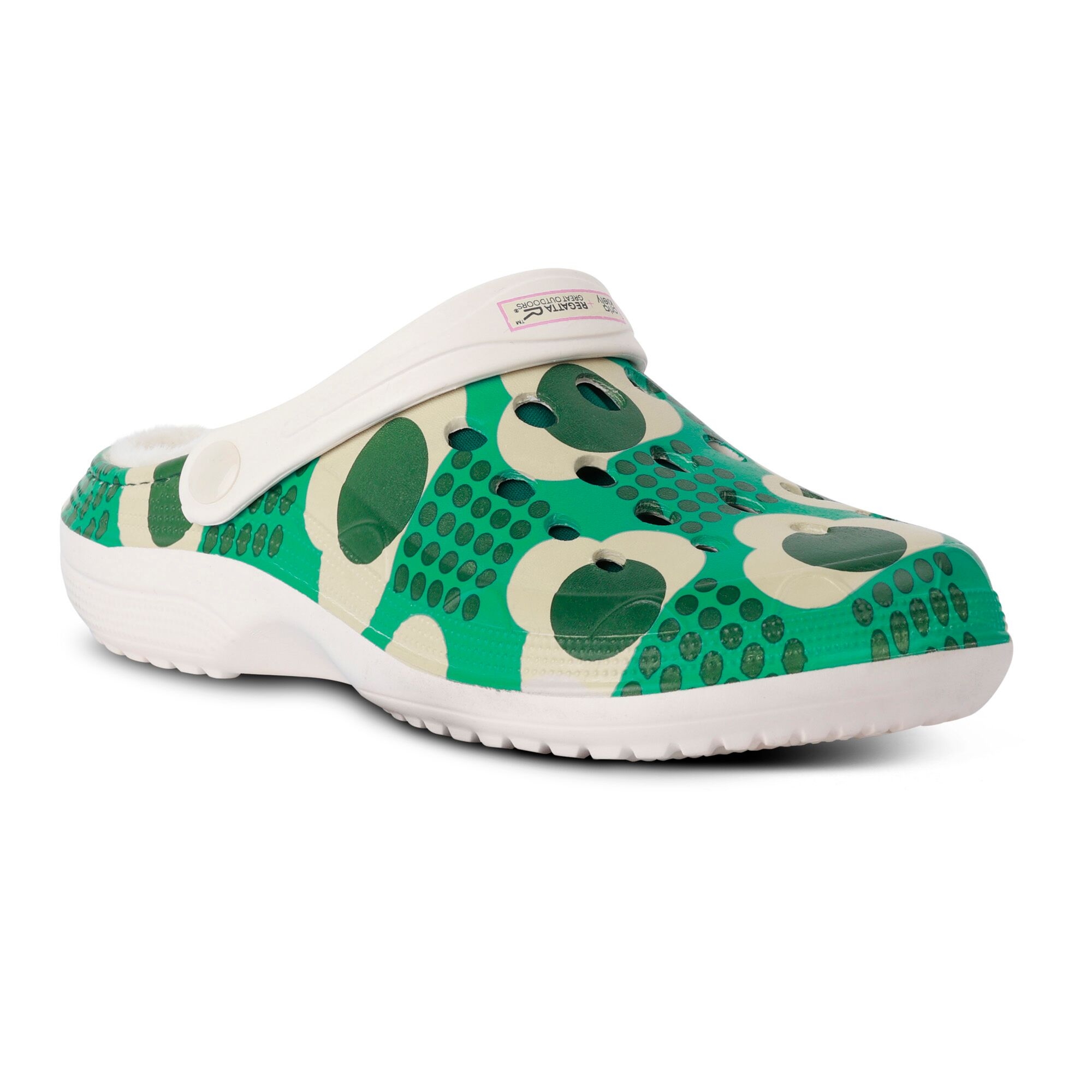 Orla Kiely Cosy Clogs | Rain Cloud Emerald