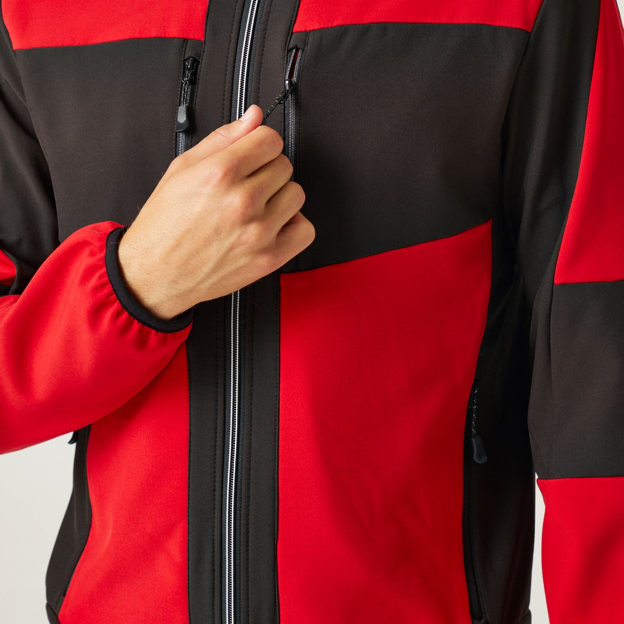 Men's E-Volve 2 Layer Softshell Jacket | Classic Red Black