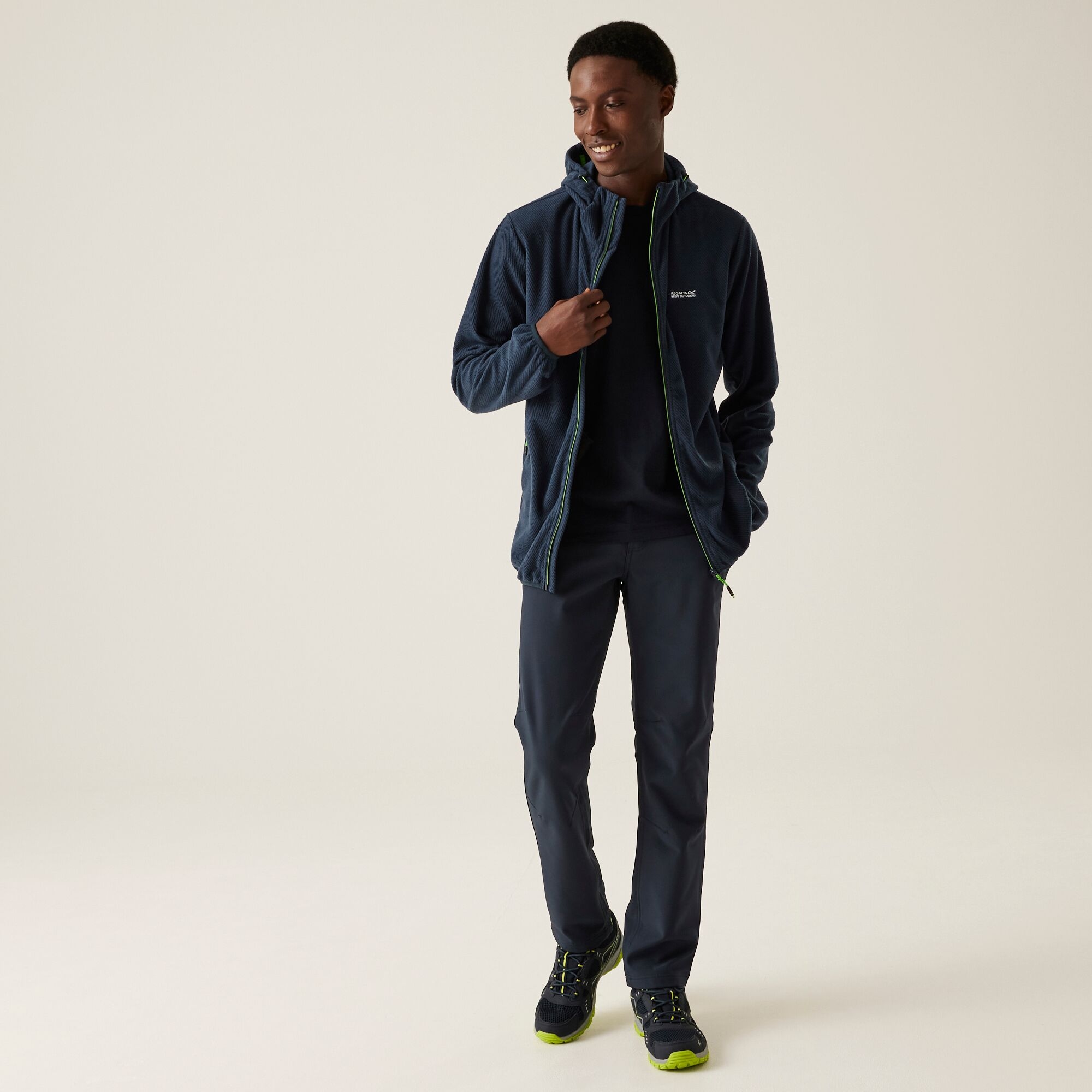 Men's Tahill Full Zip Fleece | Navy Green Flash