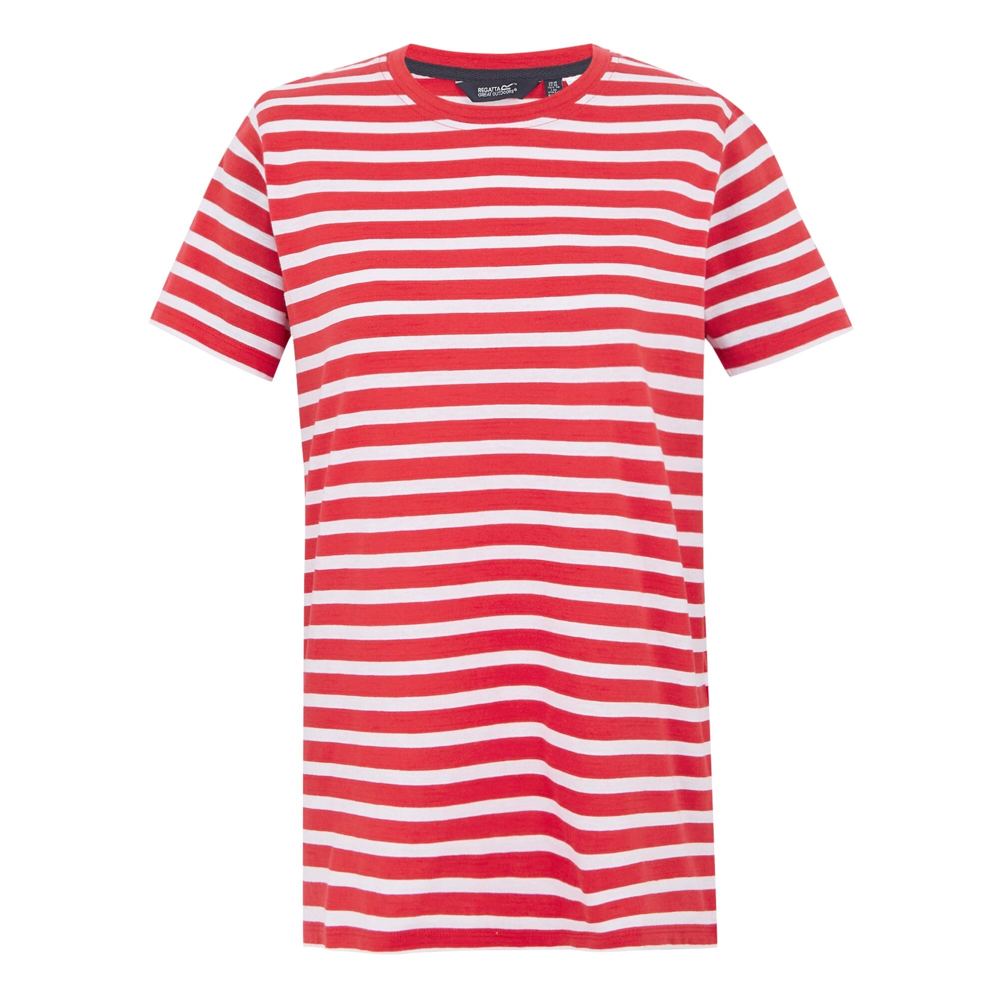 Women's Bayletta Short Sleeve T-Shirt | High Risk Red White Stripe