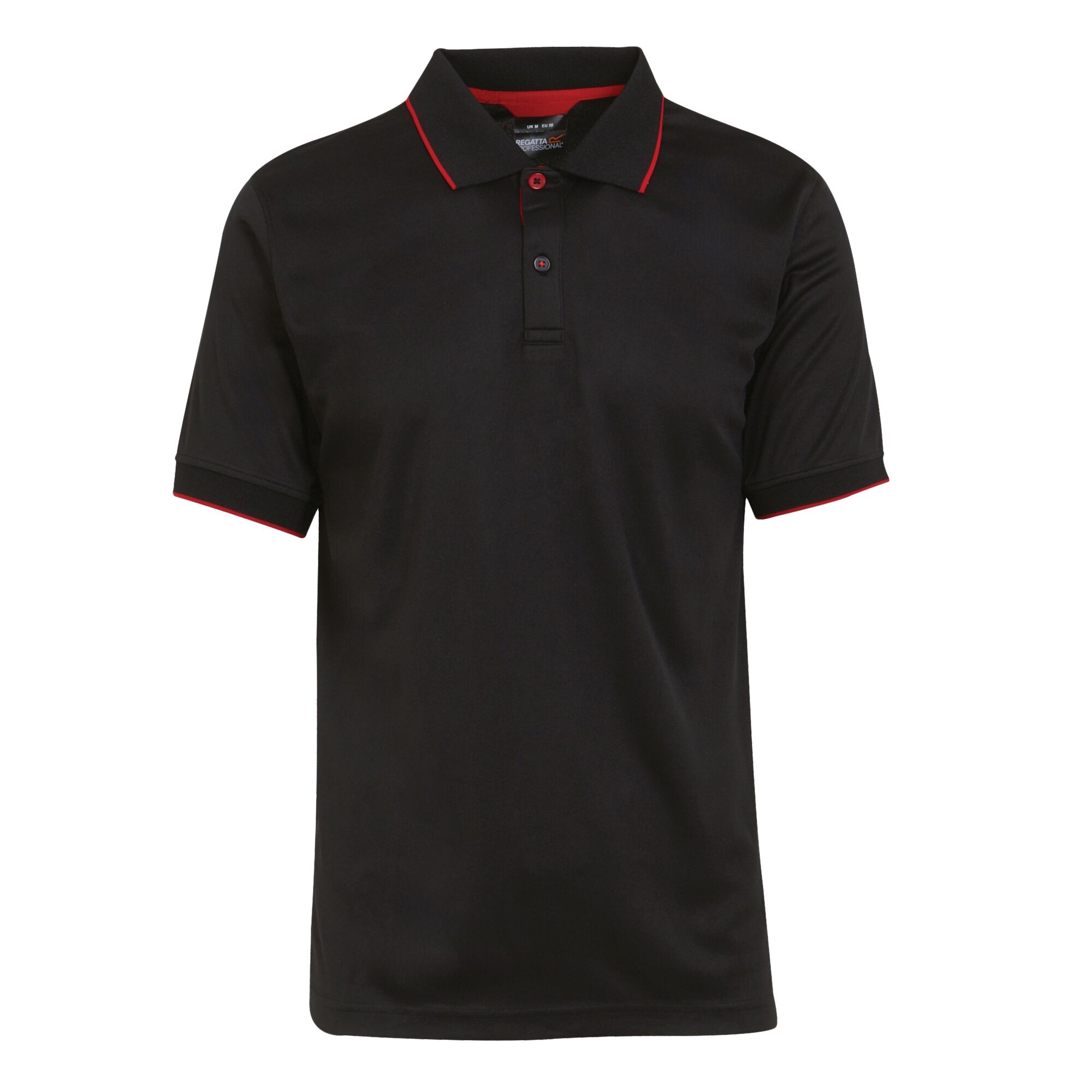 Men's Navigate Short Sleeve Polo Shirt | Black Classic Red