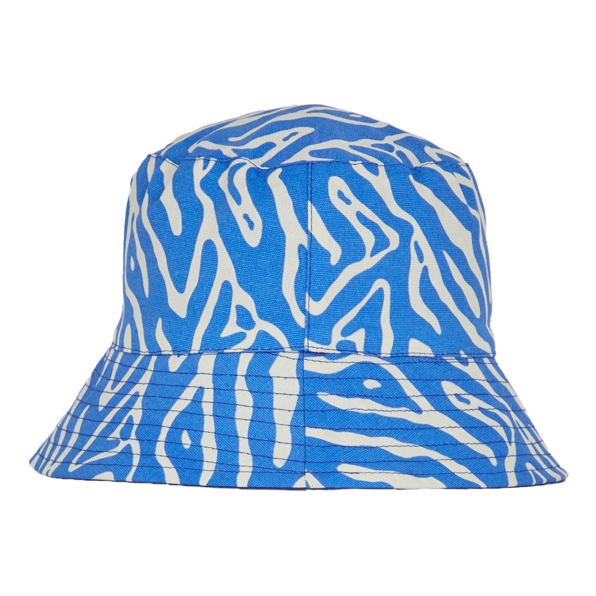 Women's Reversible Bucket Hat | Abstract Print Brightest Blue
