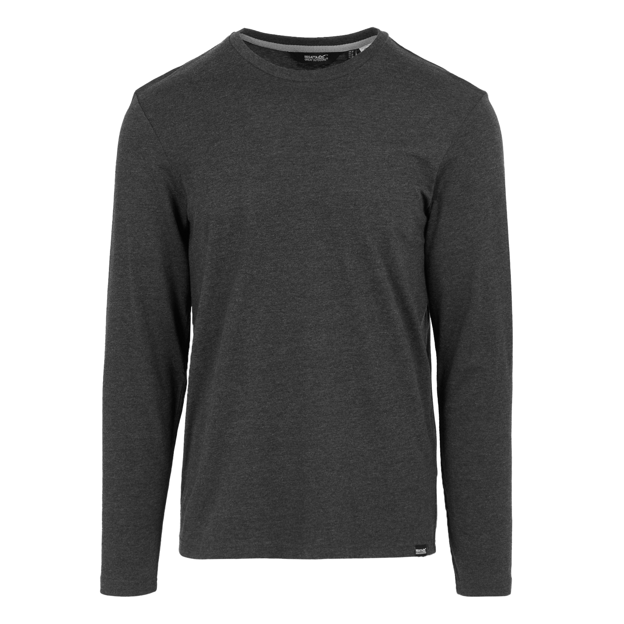 Men's Maylow Long Sleeved T-Shirt | Black Marl