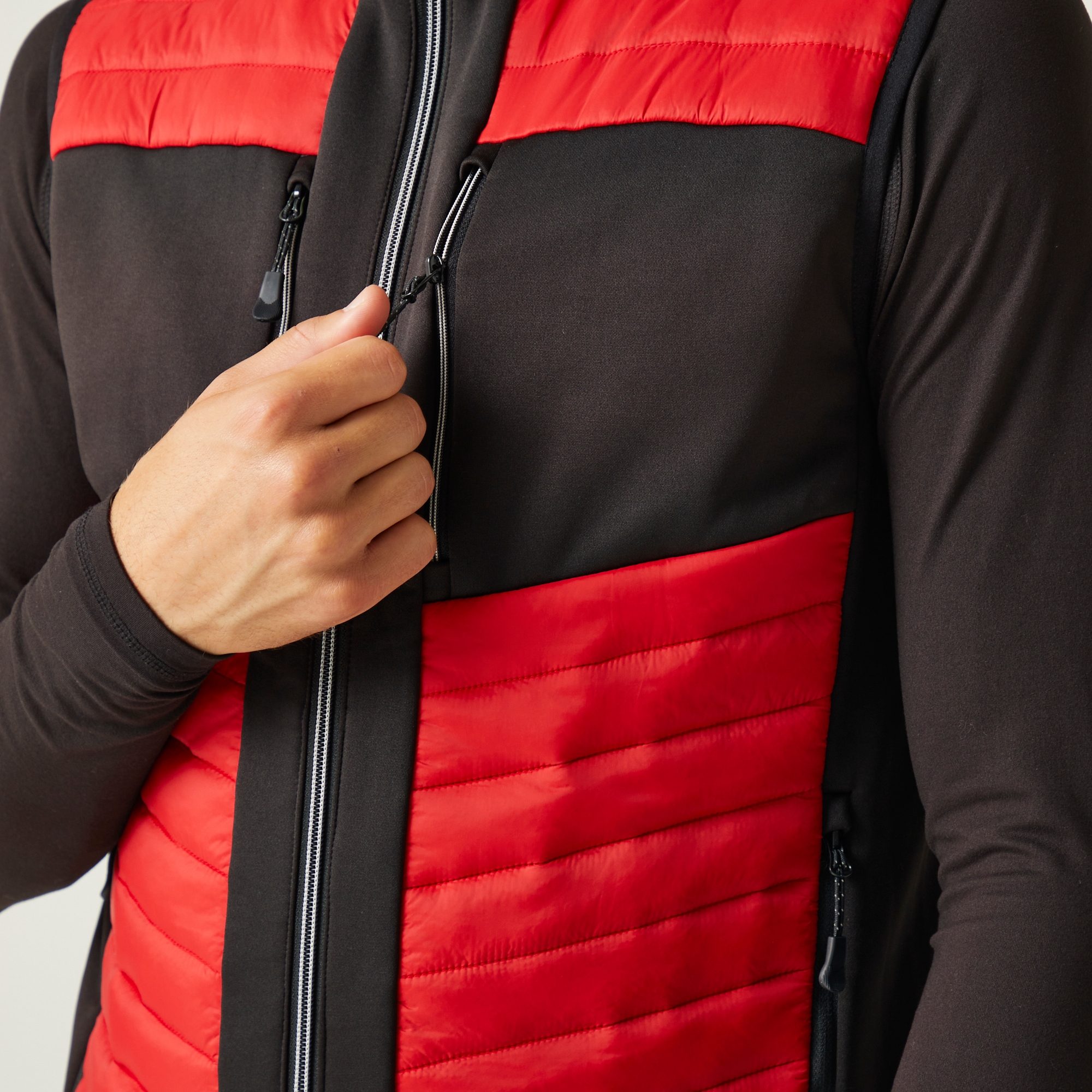Men's E-Volve Thermal Hybrid Bodywarmer | Classic Red Black