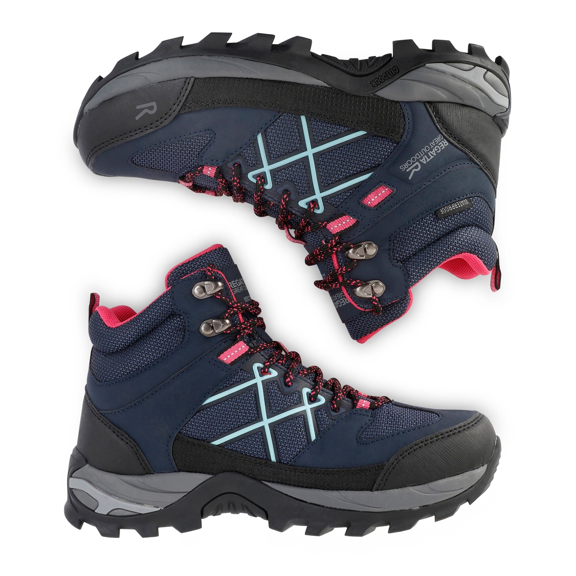 Women's Samaris III Walking Boots | Navy Pink Aqua