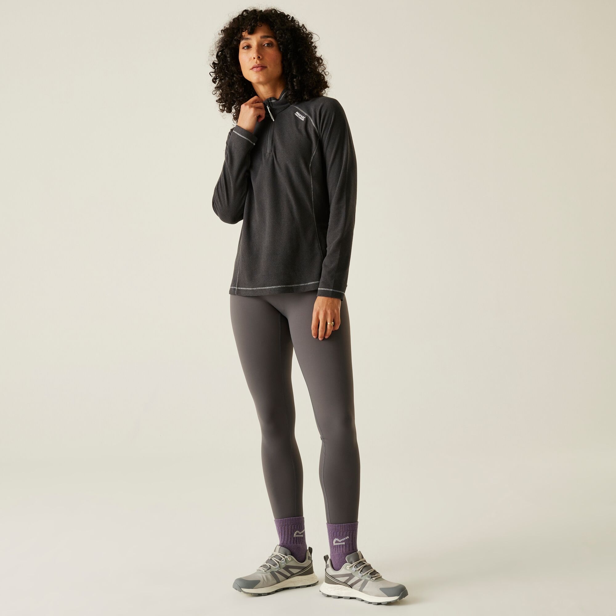 Women's Montes Lightweight Half-Zip Fleece | Seal Grey Ash