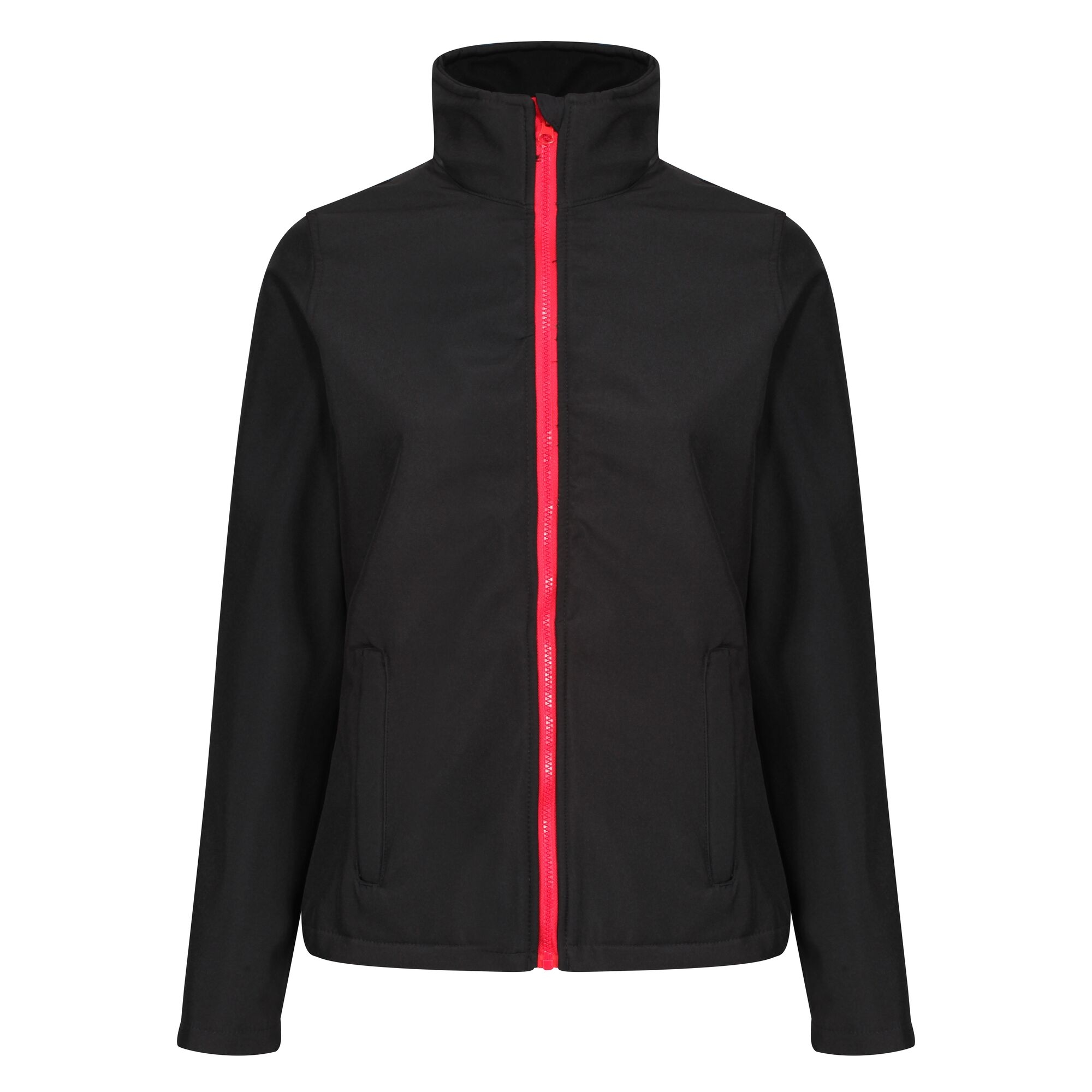 Women's Ablaze Printable Softshell Jacket | Black Classic Red