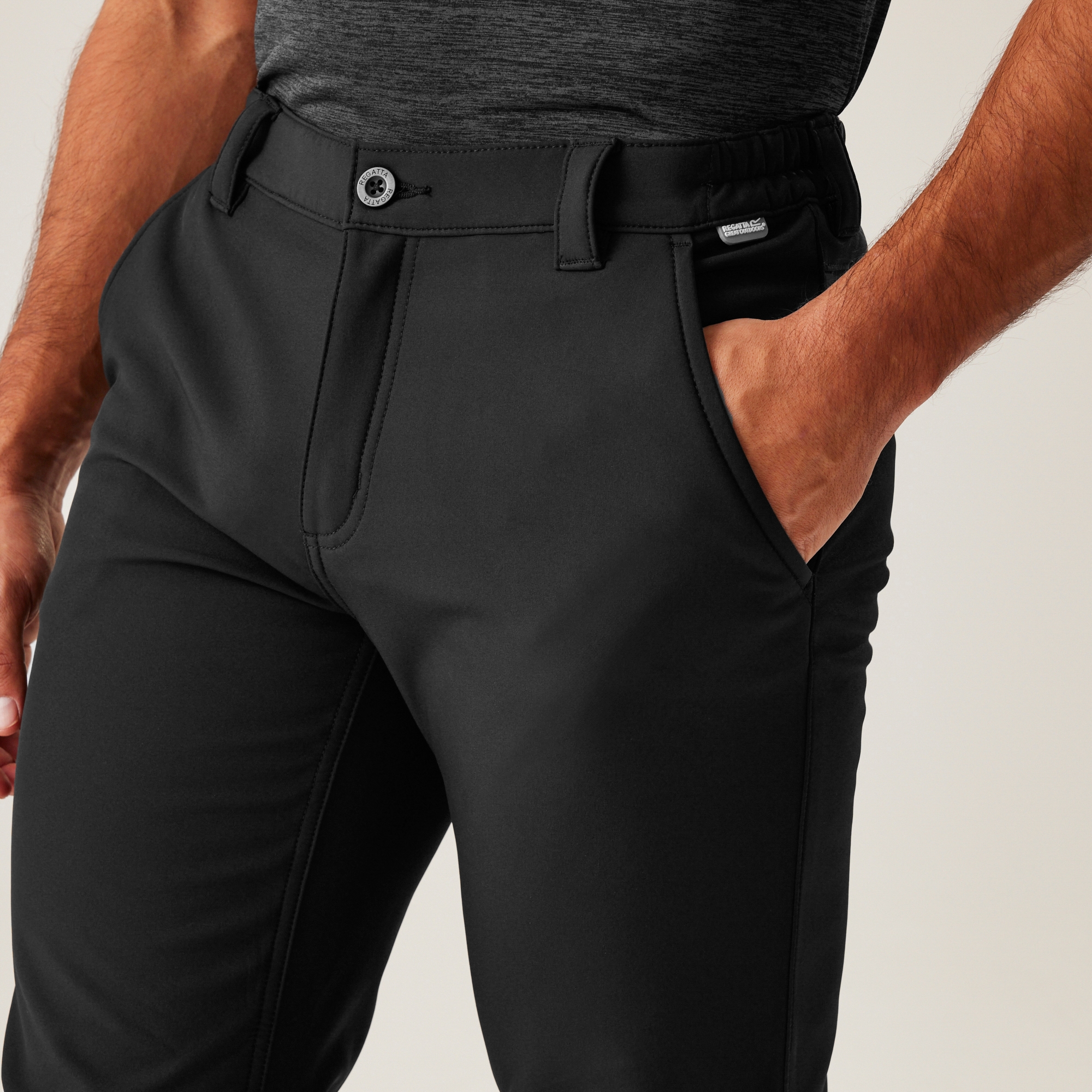 Men's Fenton Softshell Walking Trousers | Black