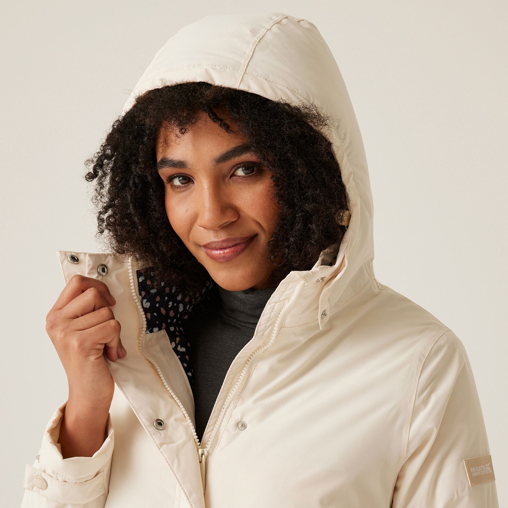 Women's Mireya Waterproof Insulated Jacket | Light Vanilla Spot Print