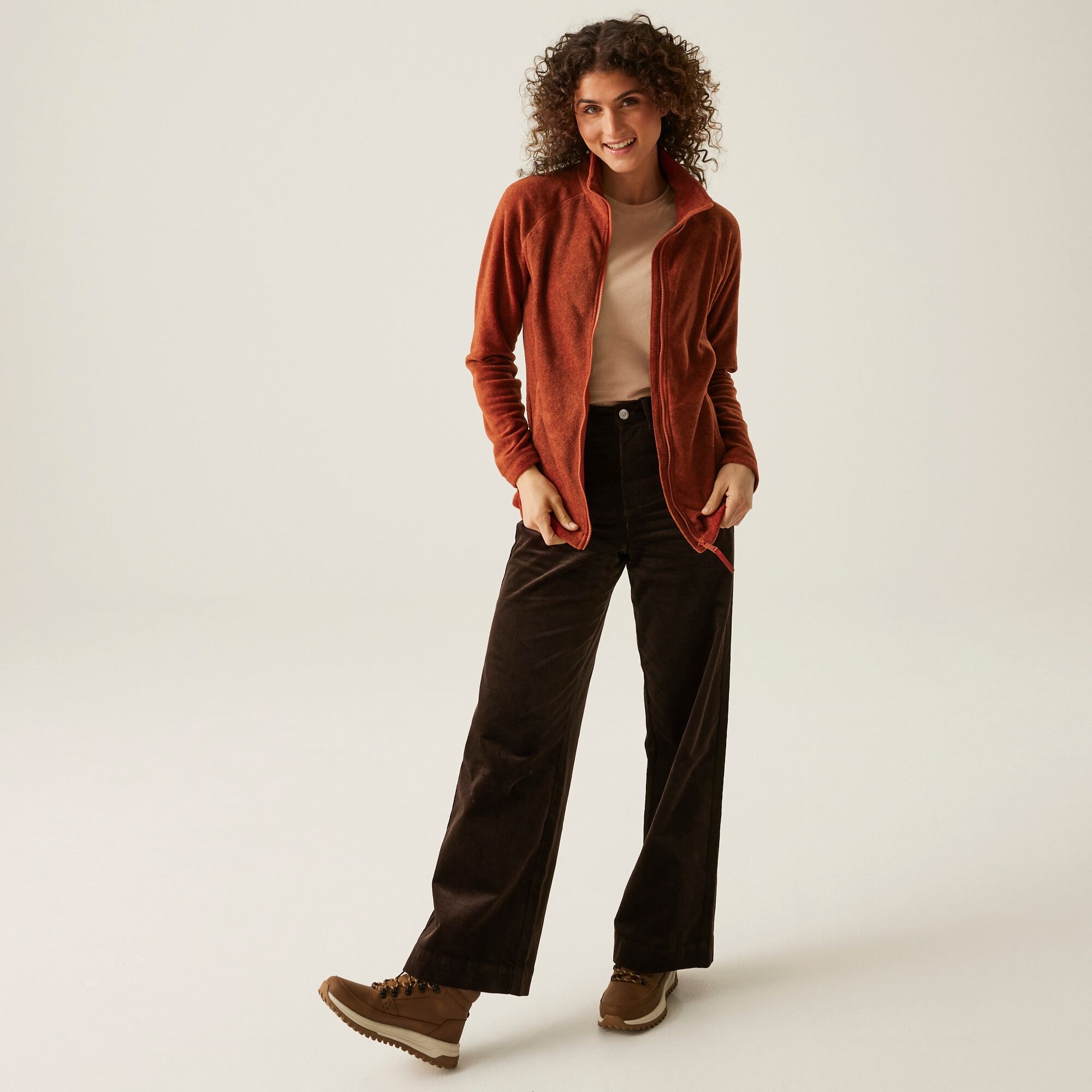 Women's Mayse Full Zip Fleece | Red Ochre