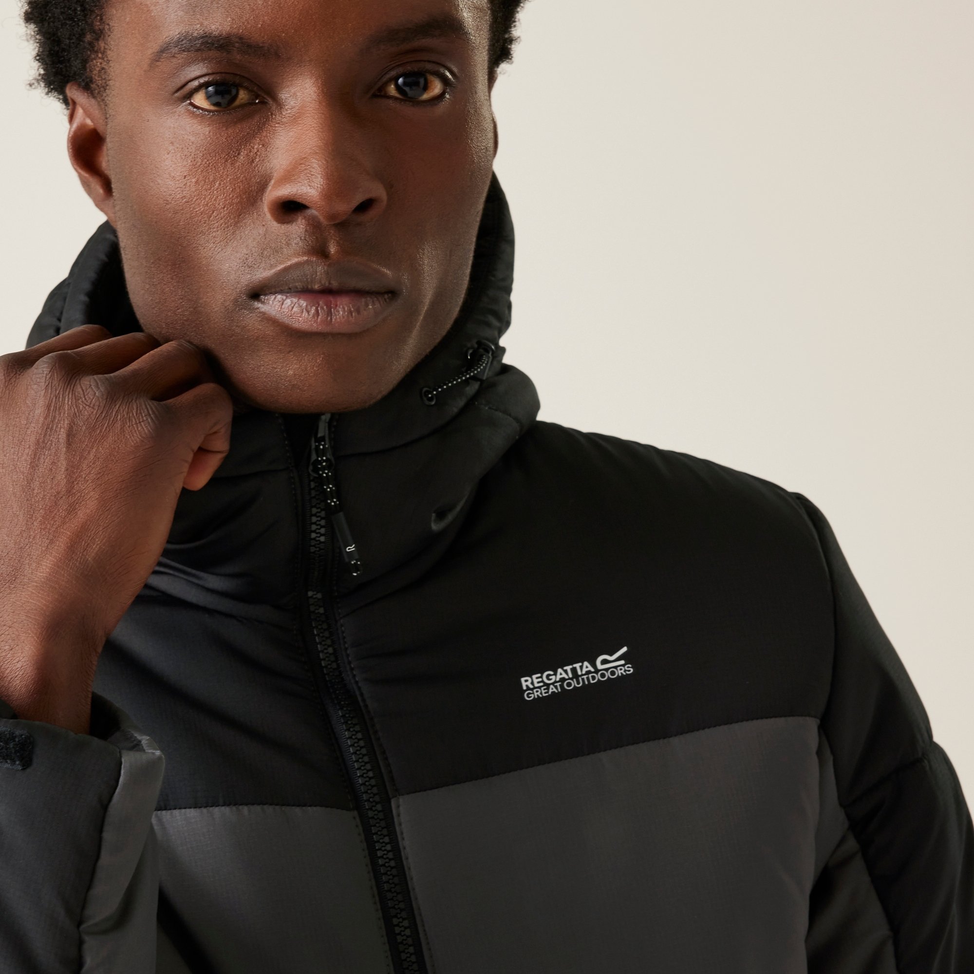 Men's Nevado VII Insulated Padded Jacket | Black Dark Grey