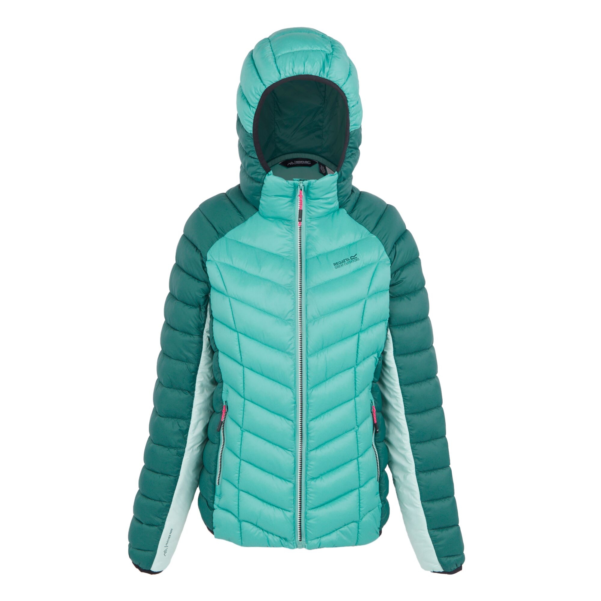 Women's Dalent Quilted Hooded Jacket | Rain Forest Dusty Green