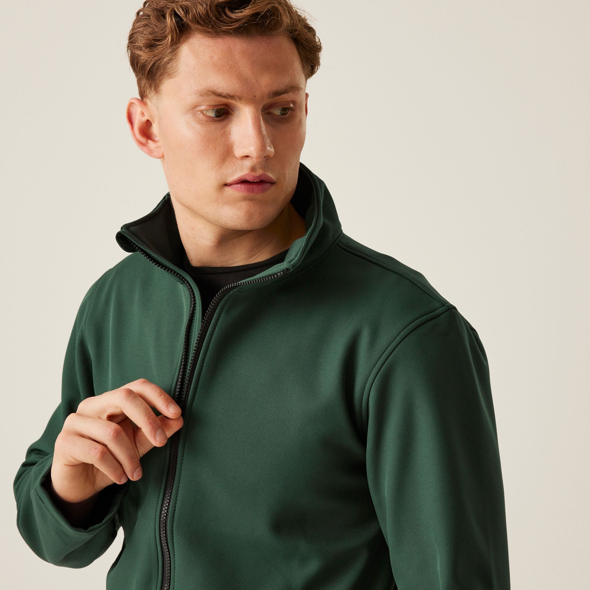 Men's Ablaze Printable Softshell Jacket | Dark Spruce Black