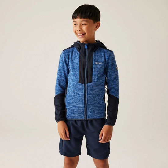Kids' Dissolver X Full Zip Fleece | Nephrite Green Grenoble Green Black