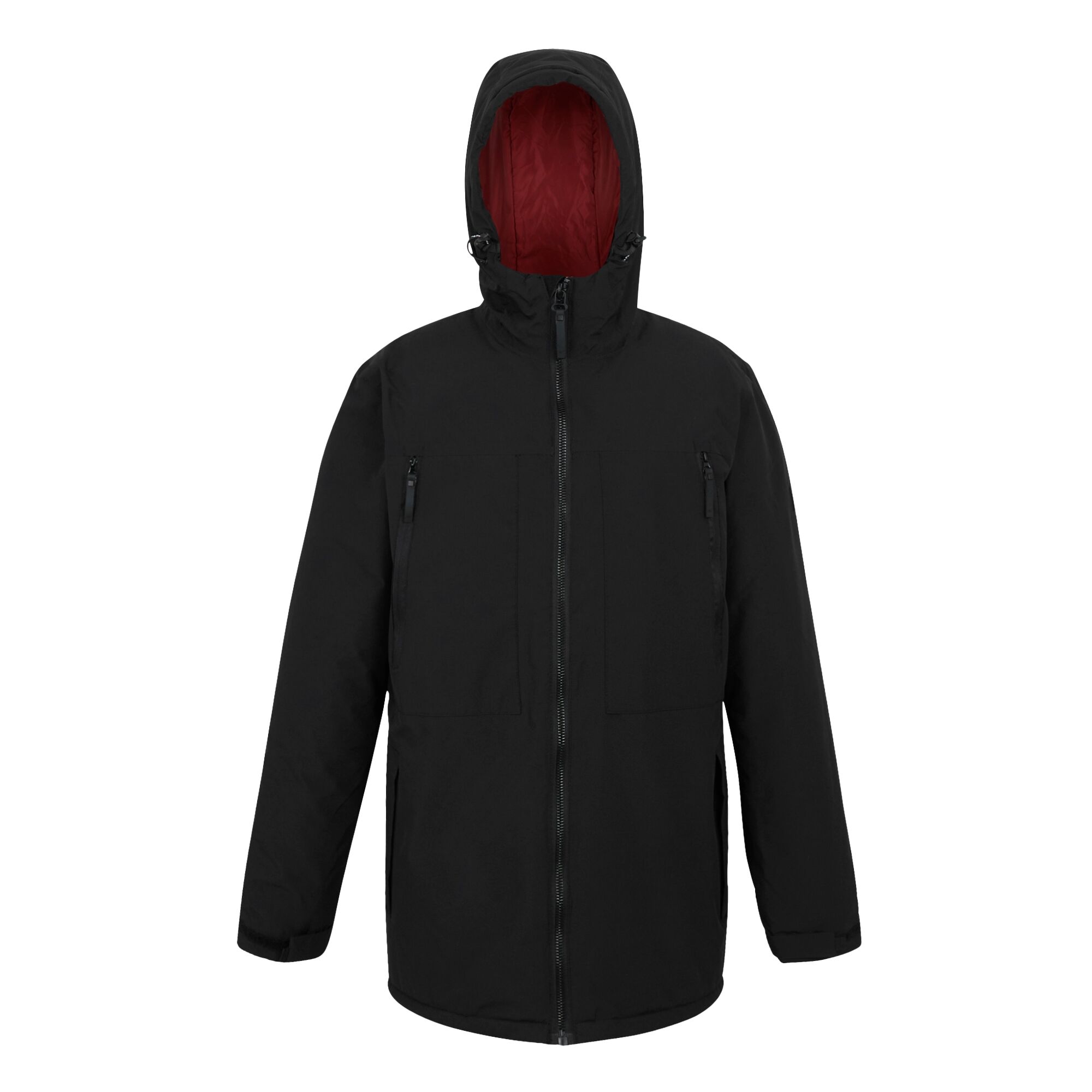 Men's Larrick Waterproof Insulated Jacket | Black Red Ochre