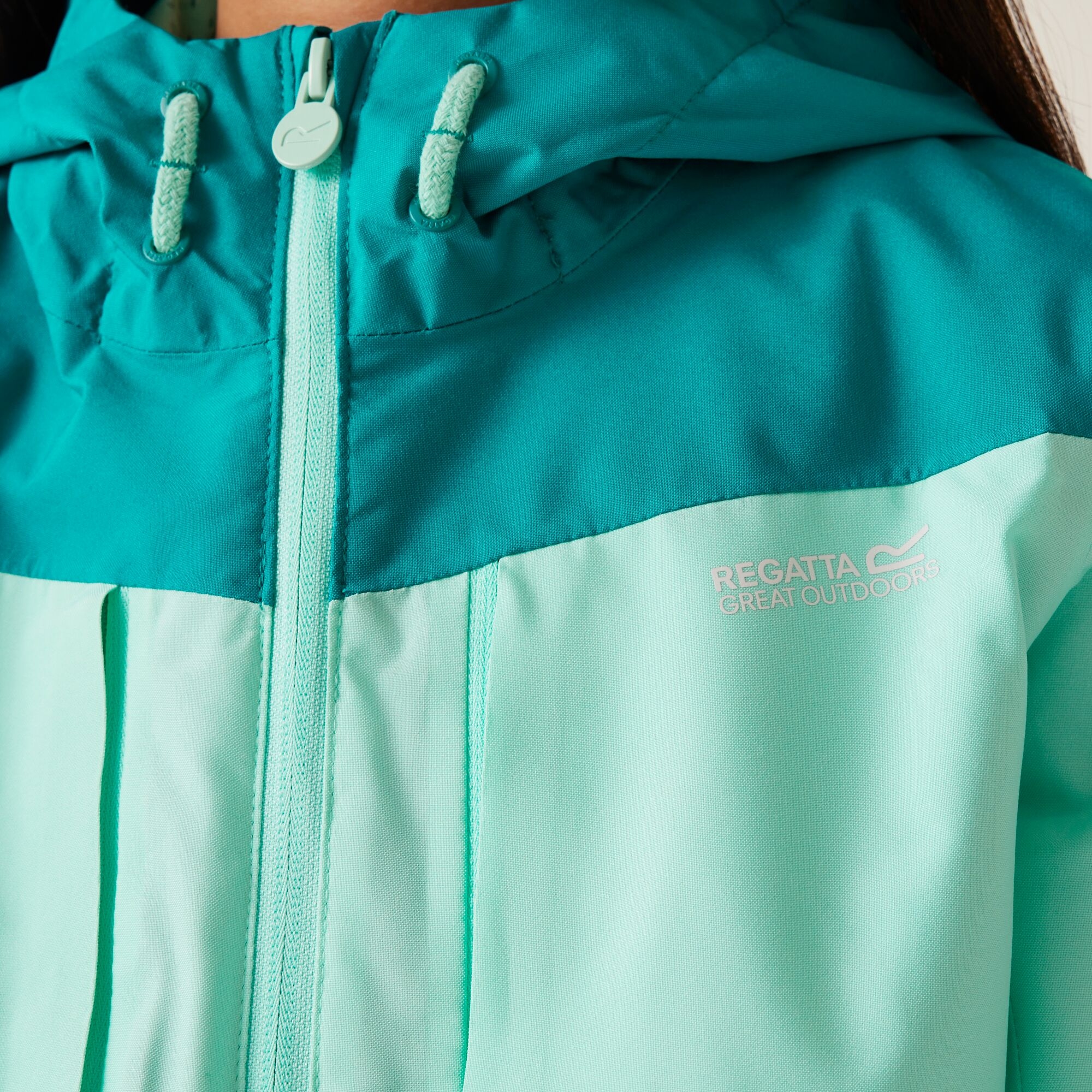 Kids' Highton VI Waterpoof Jacket | Aruba Blue Exotic Plume Icy Morn