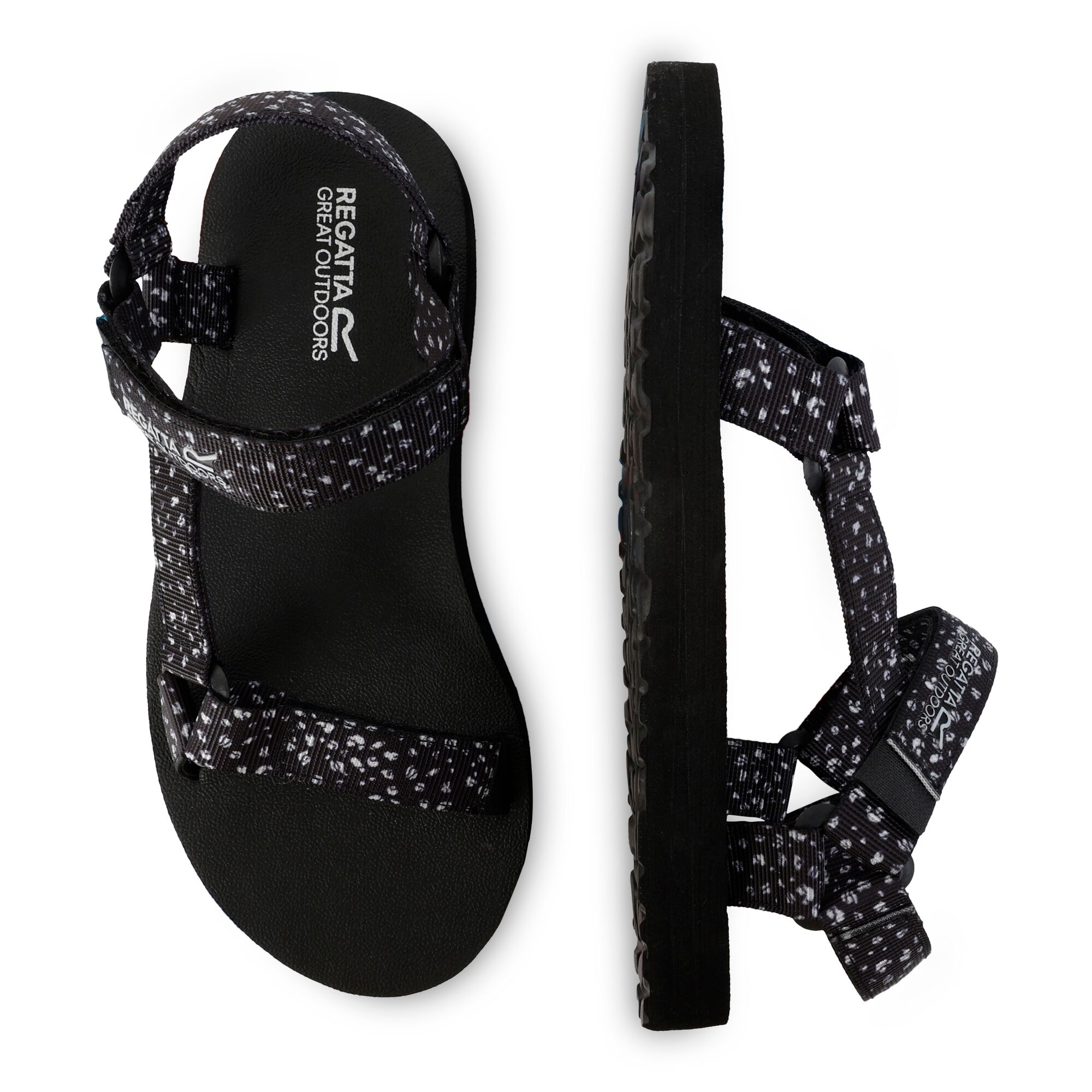 Lady Vendeavour Sandal | Black White Polka Dot