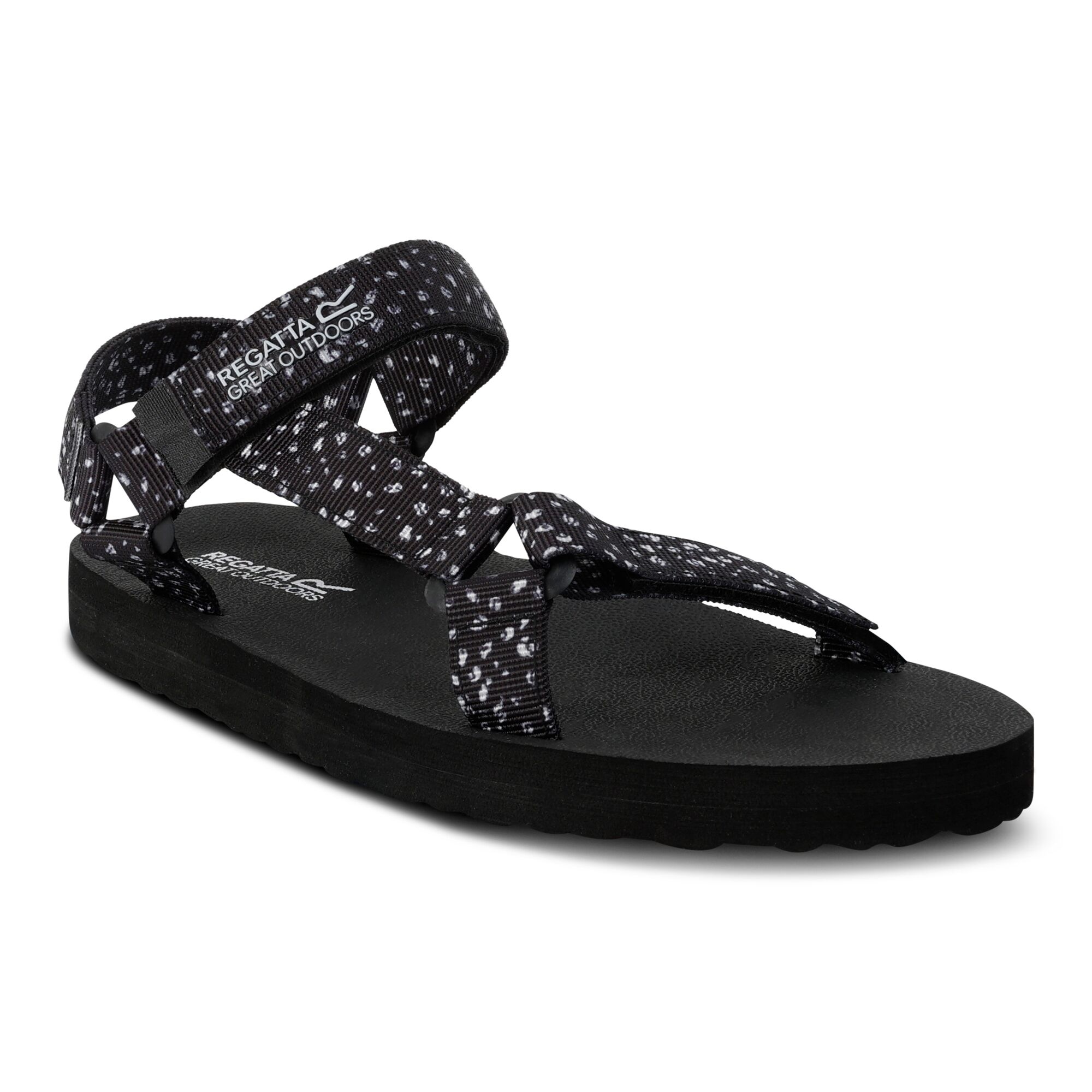 Lady Vendeavour Sandal | Black White Polka Dot