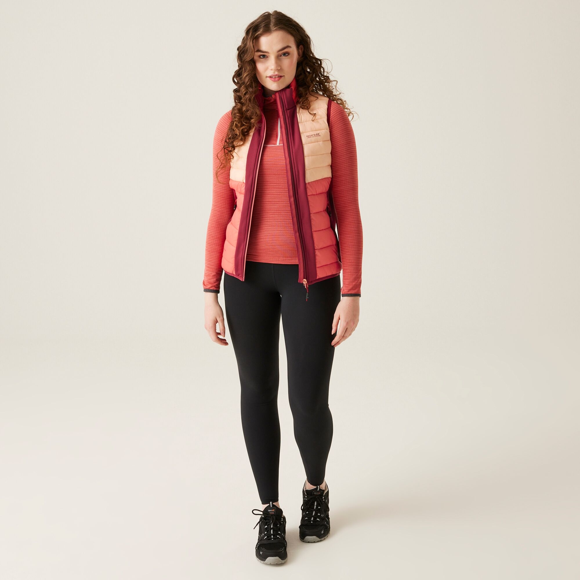 Women's Leedre Hybrid Bodywarmer | Rumba Red Mineral Red