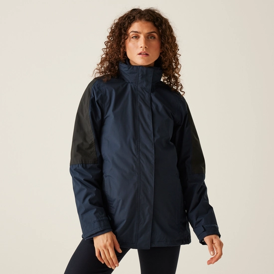 Women's Defender III Waterproof 3 In 1 Jacket | Navy Black