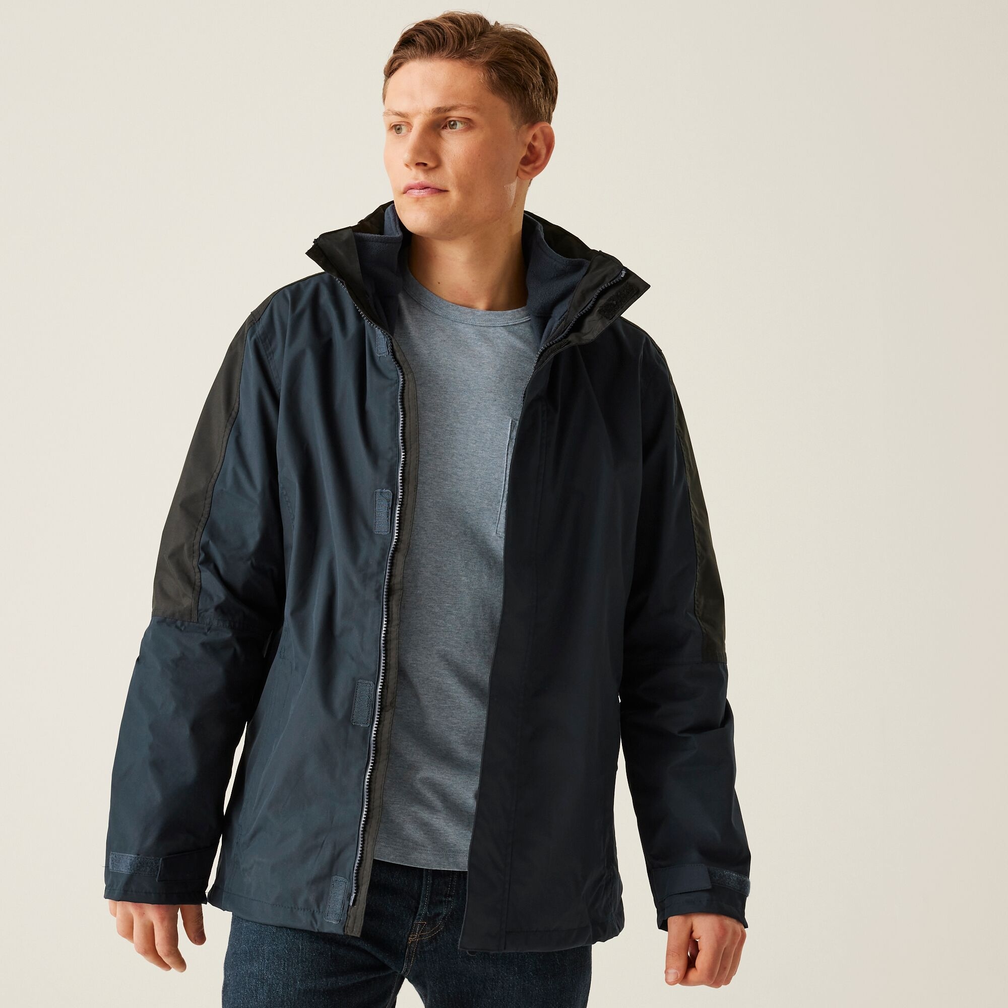 Men's Defender III Waterproof 3 In 1 Jacket | Navy Black