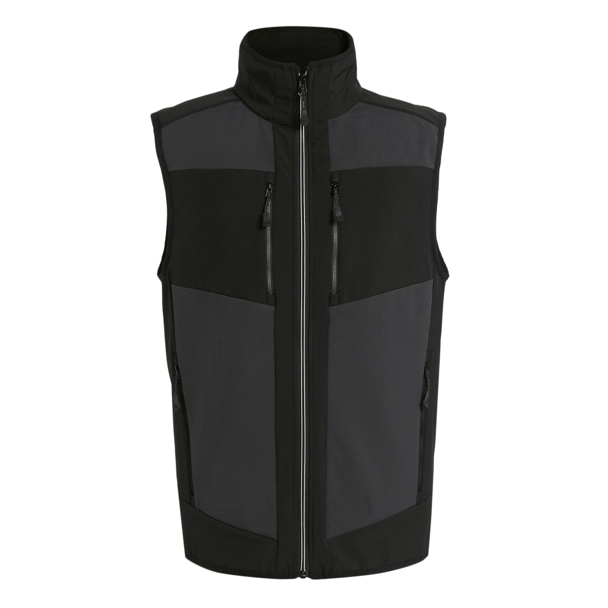 Men's E-Volve 2 Layer Softshell Bodywarmer | Ash Black