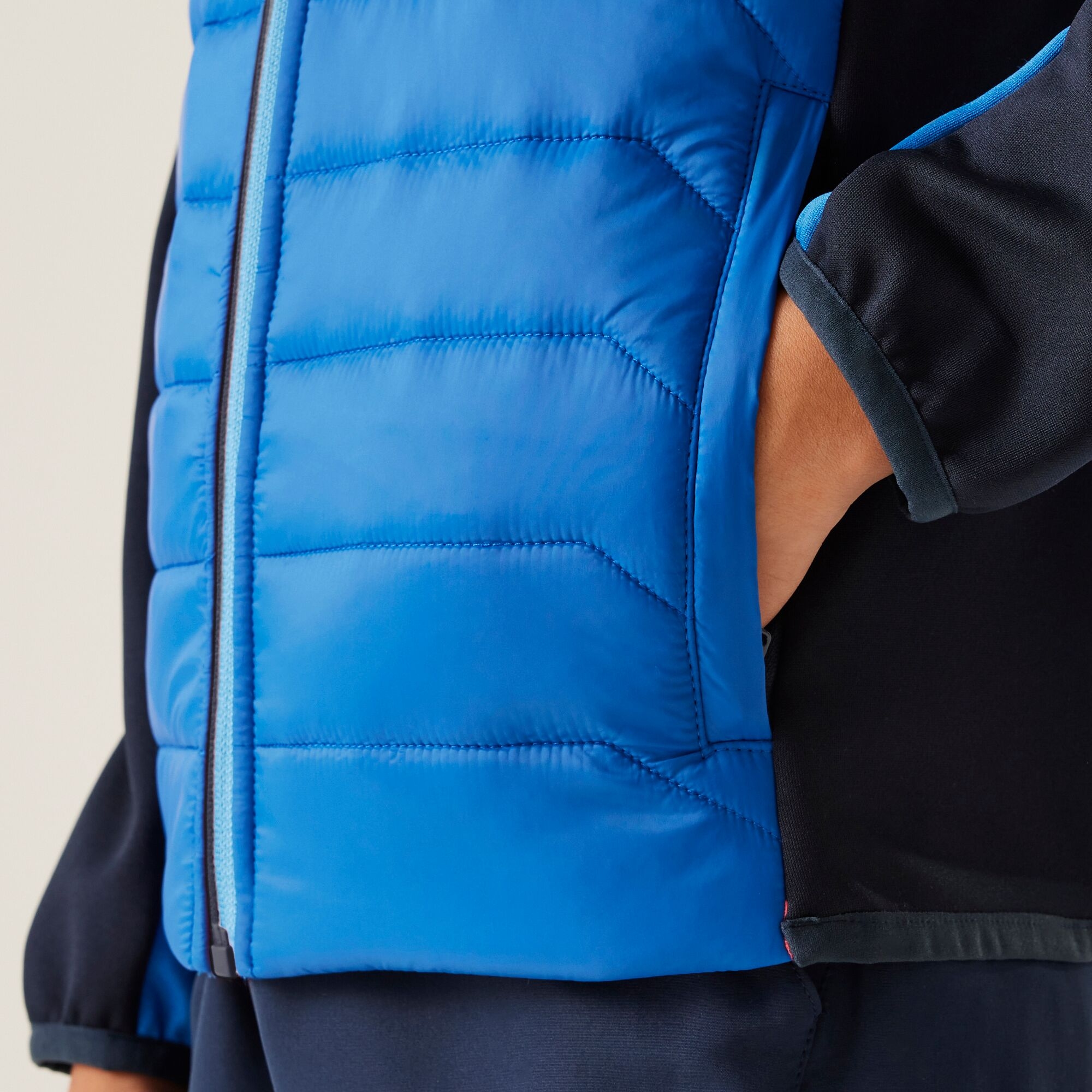 Kids' Kielder IX Hybrid Jacket | Olympian Blue Elysium Blue Navy Tango Tangerine