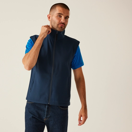 Men's Classic Printable Softshell Bodywarmer | Seal Grey