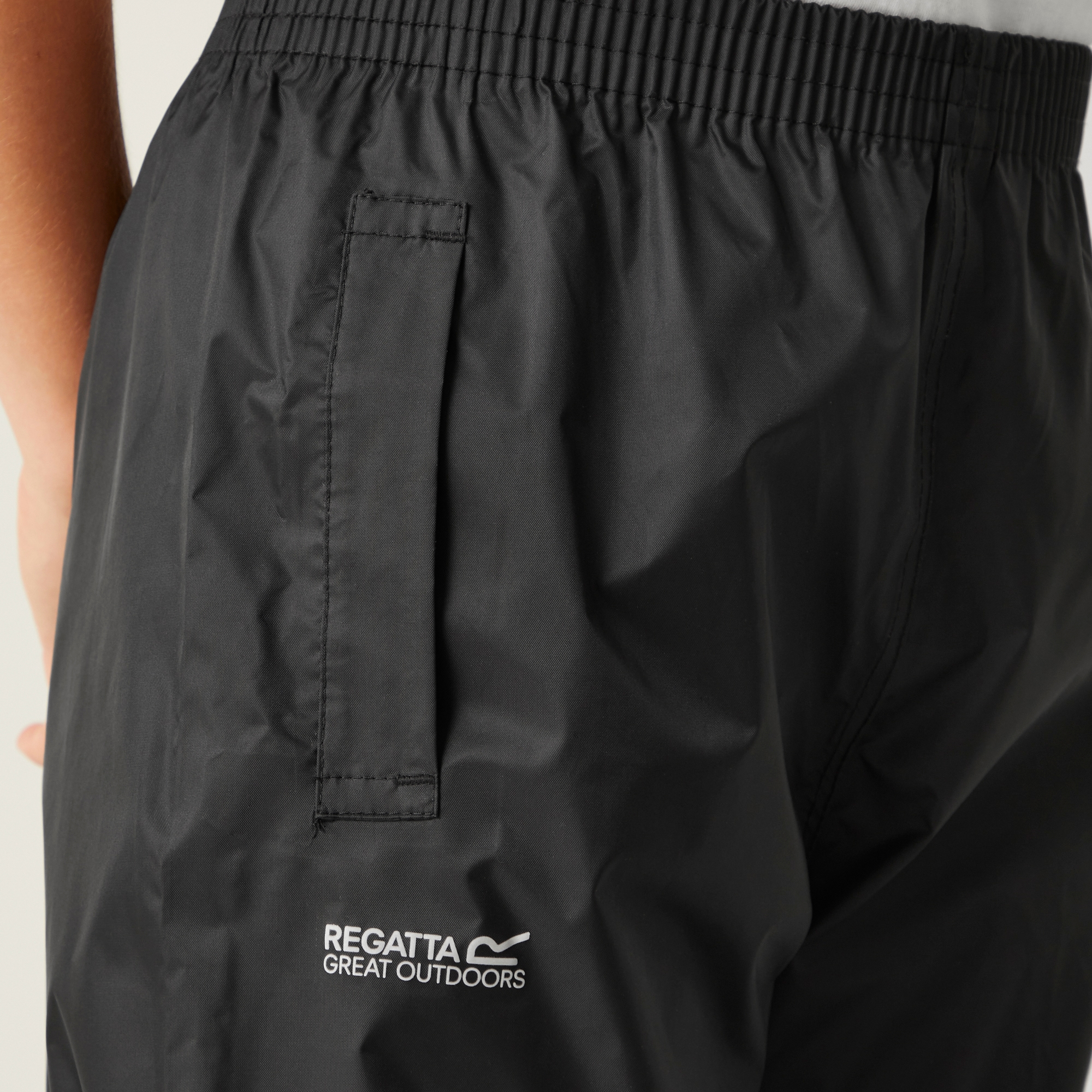 Kids' Pack It Waterproof Overtrousers | Black