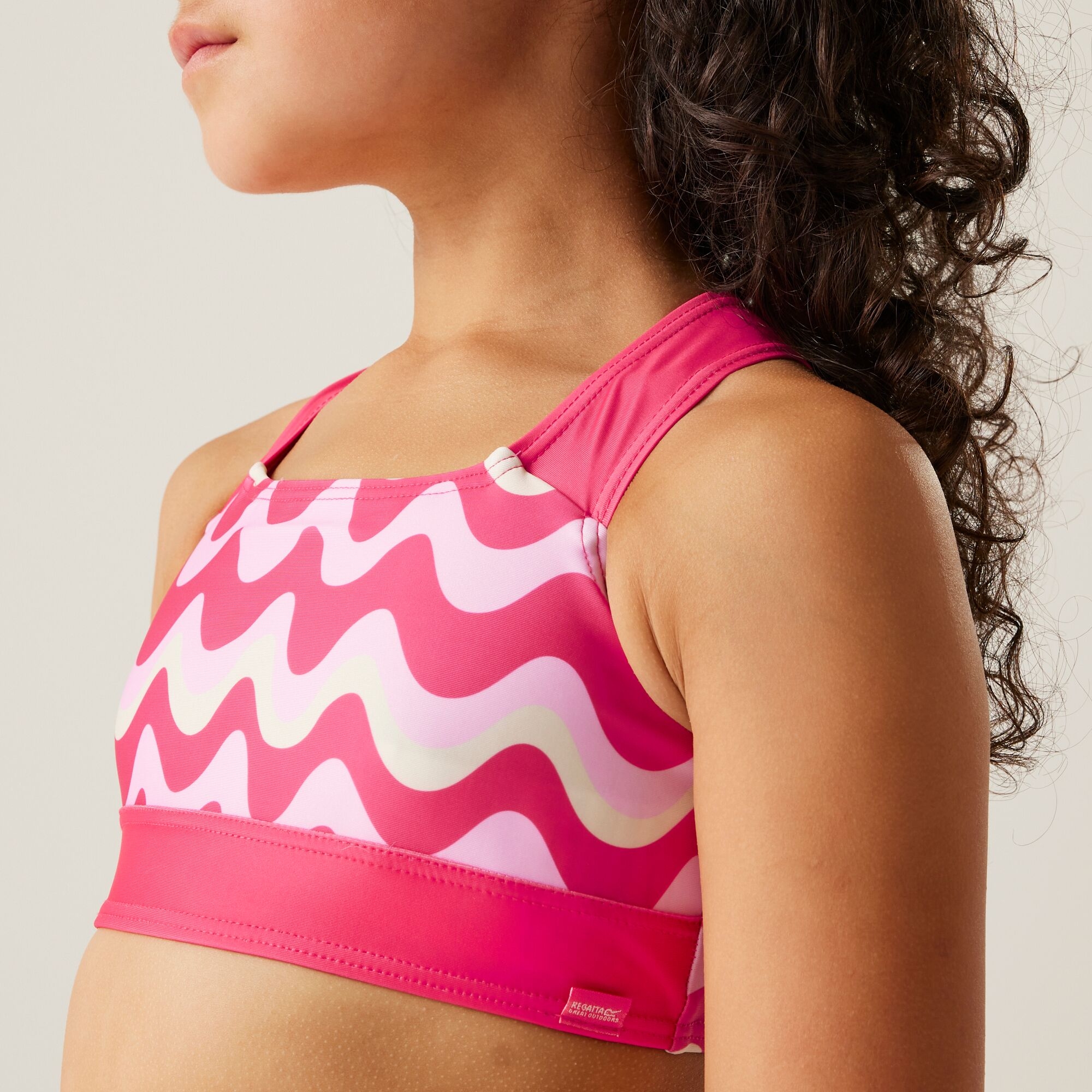 Kids' Dakaria III Bikini Set | Pop Wavy Stripe