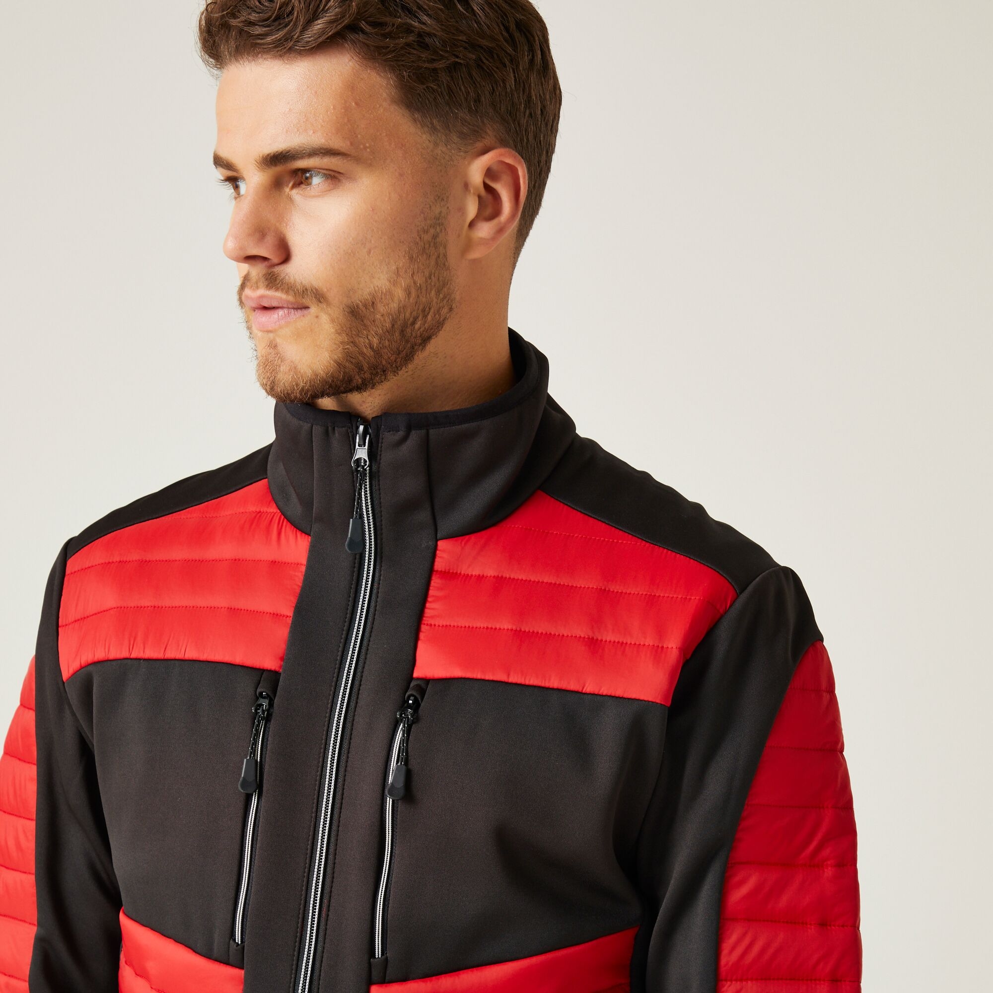 Men's E-Volve Thermal Hybrid Jacket | Classic Red Black