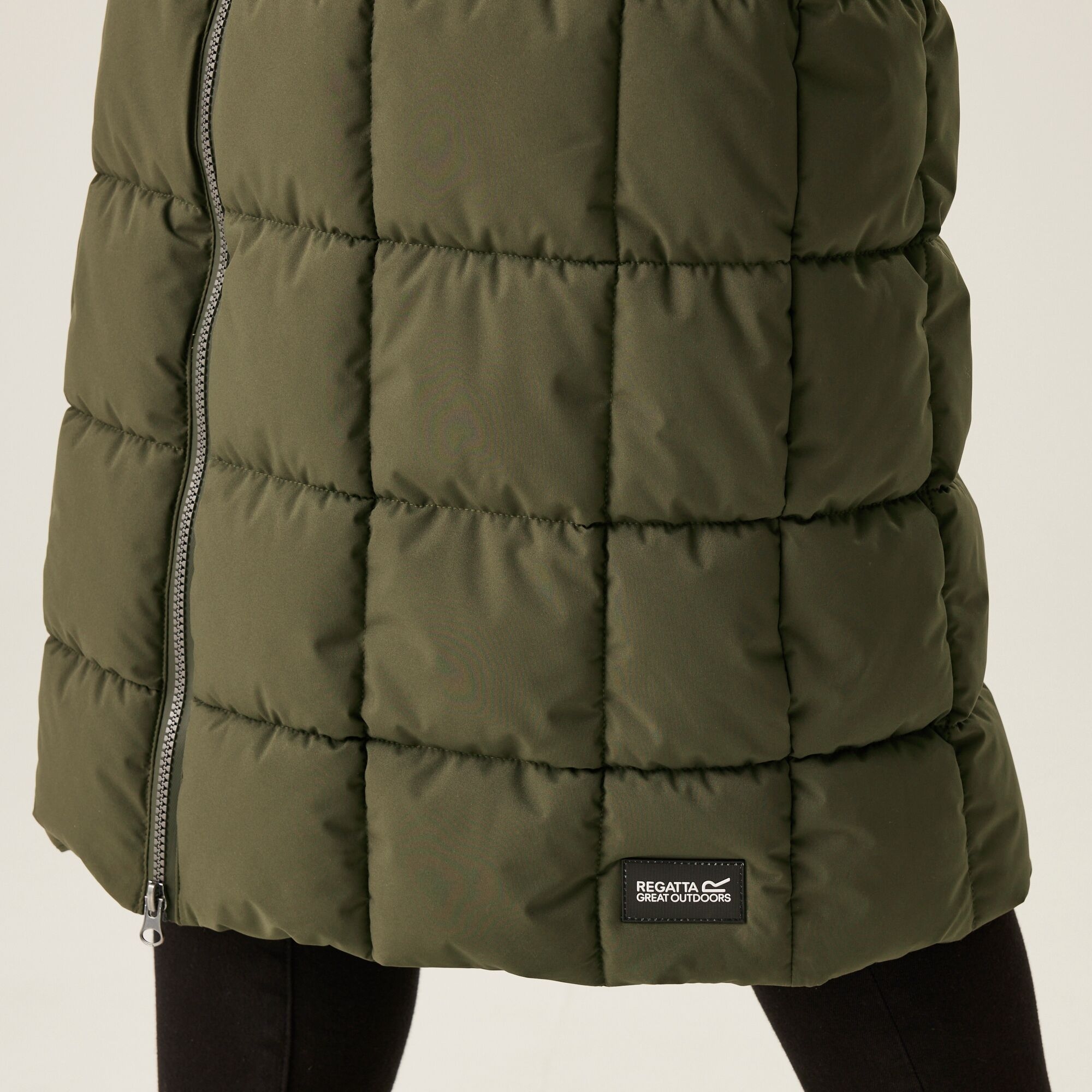 Women's Leandra Longline Gilet | Dark Khaki