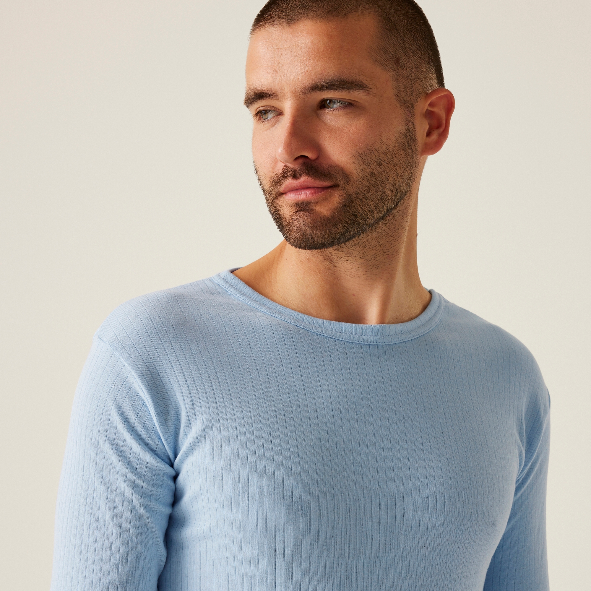 Men's Short Sleeve Thermal Vest | Blue