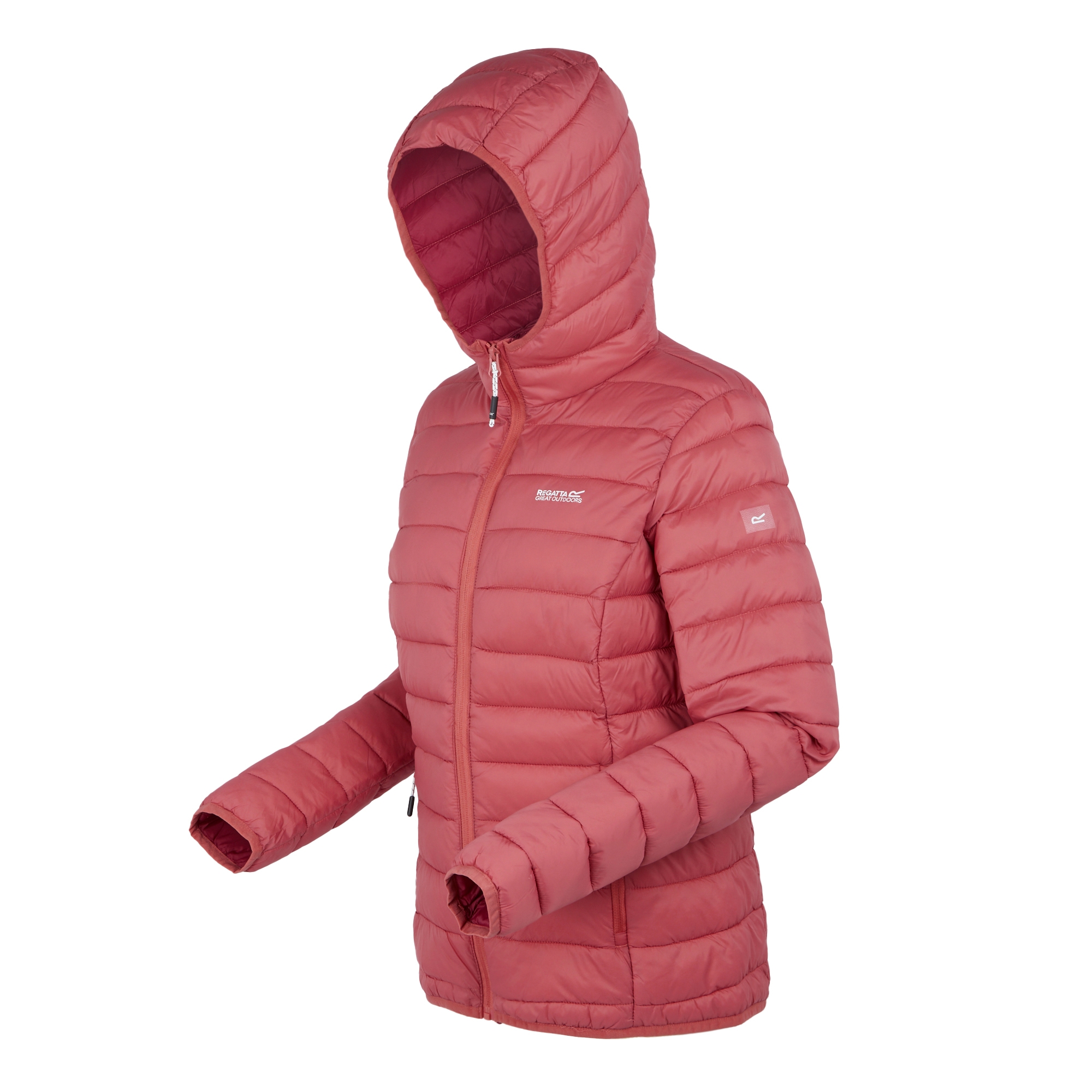 Women's Hooded Marizion Quilted Jacket | Mineral Red