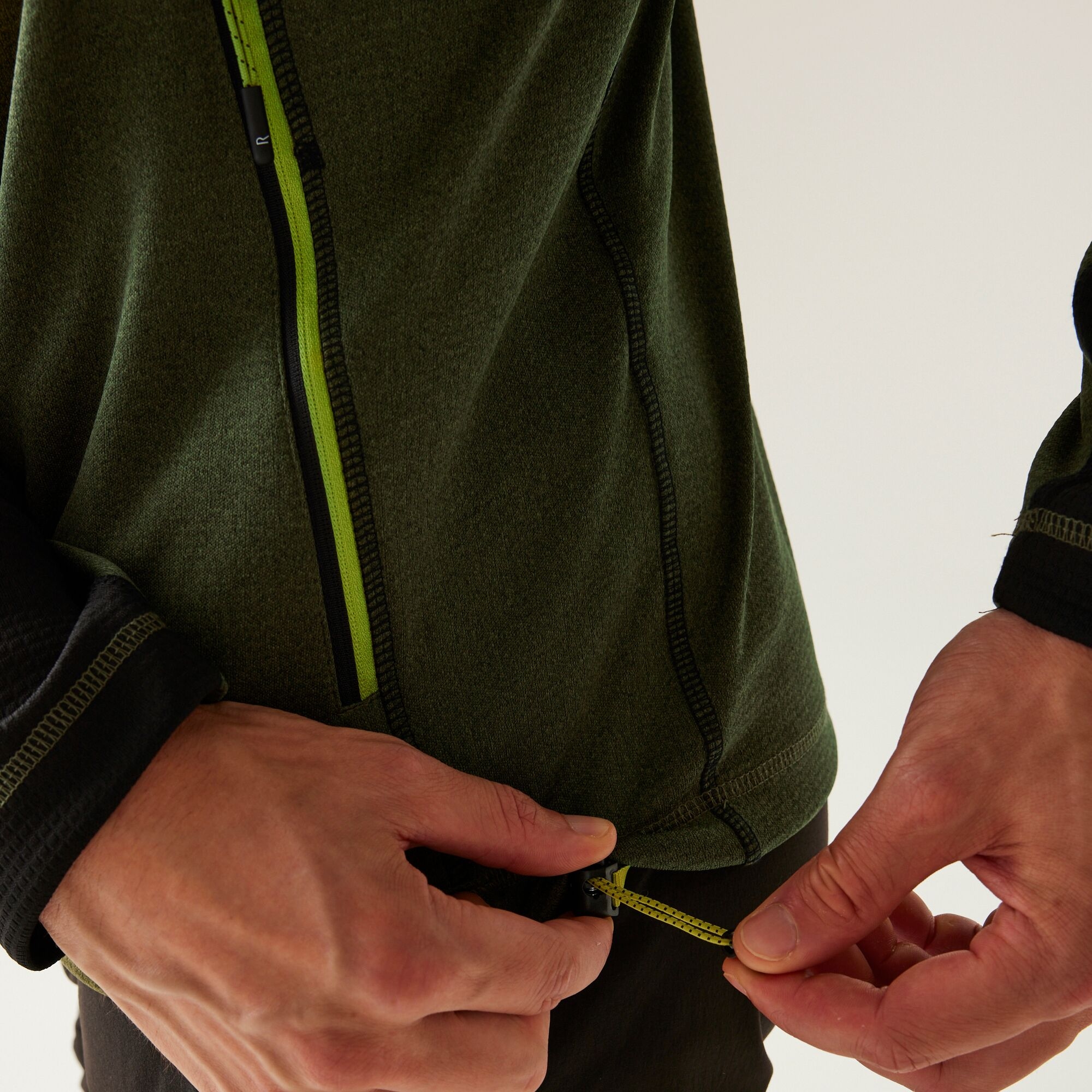 Men's Highton V Full Zip Fleece | Nephrite Green Black