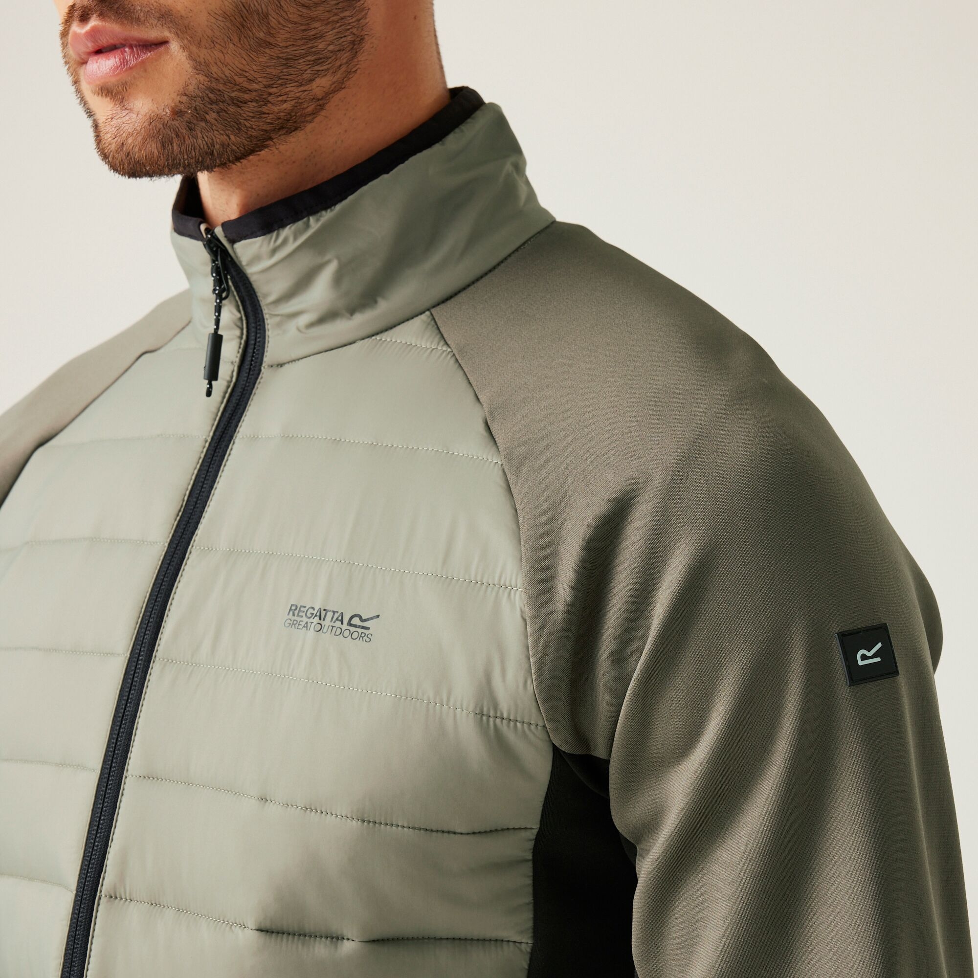 Men's Clumber IV Hybrid Jacket | Golden Sand Treetop Black