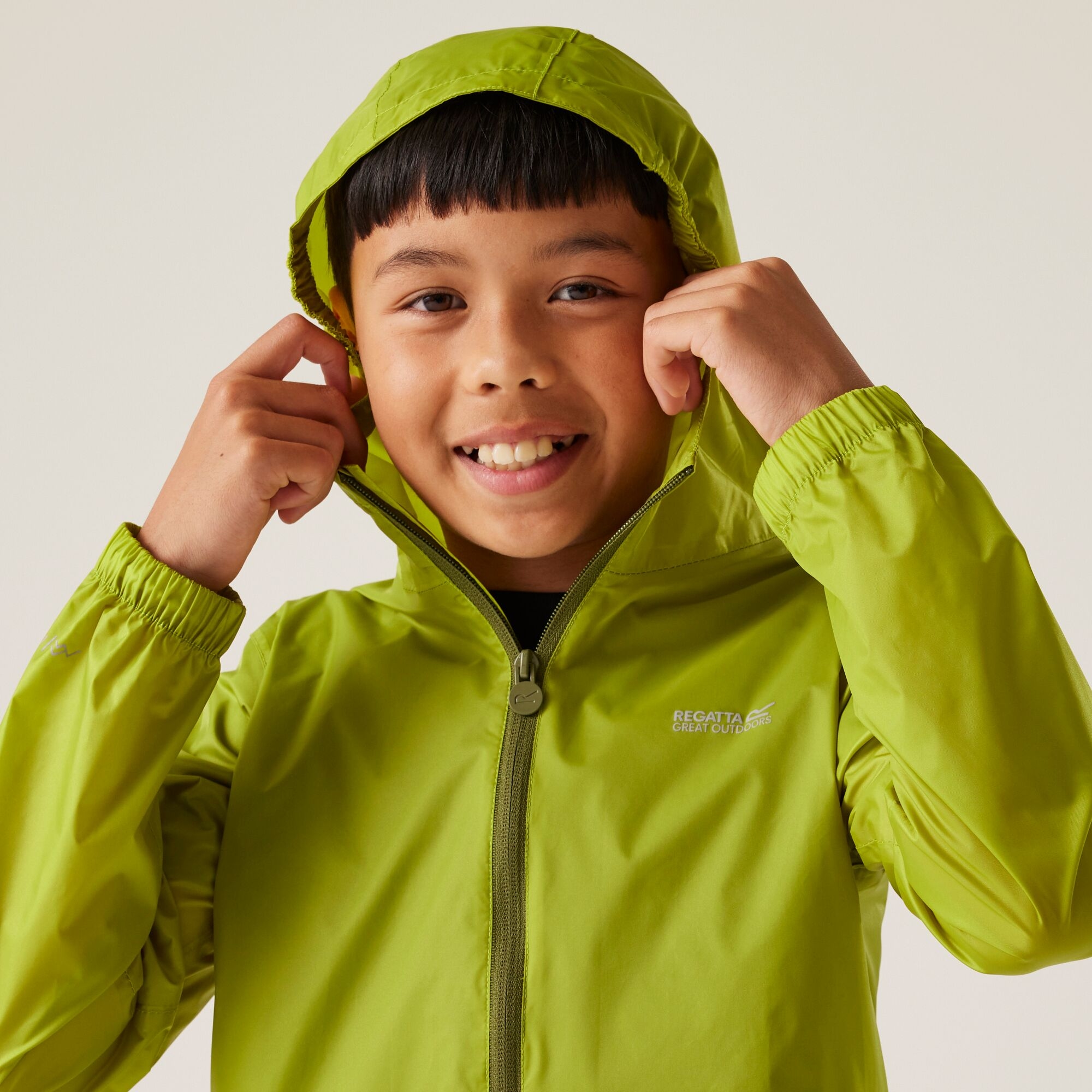 Kids' Pack It Waterproof Packaway Jacket | Grenoble Green