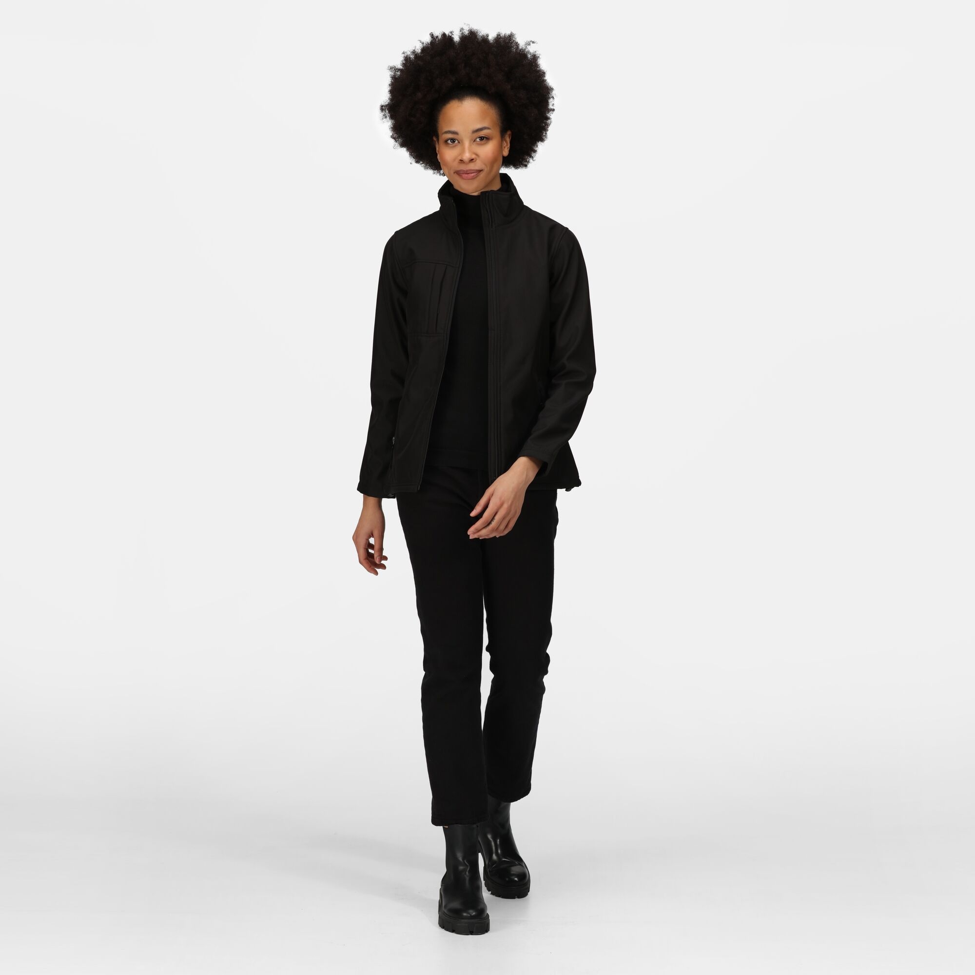 Women's Octagon II Printable 3 Layer Membrane Softshell Jacket | Black