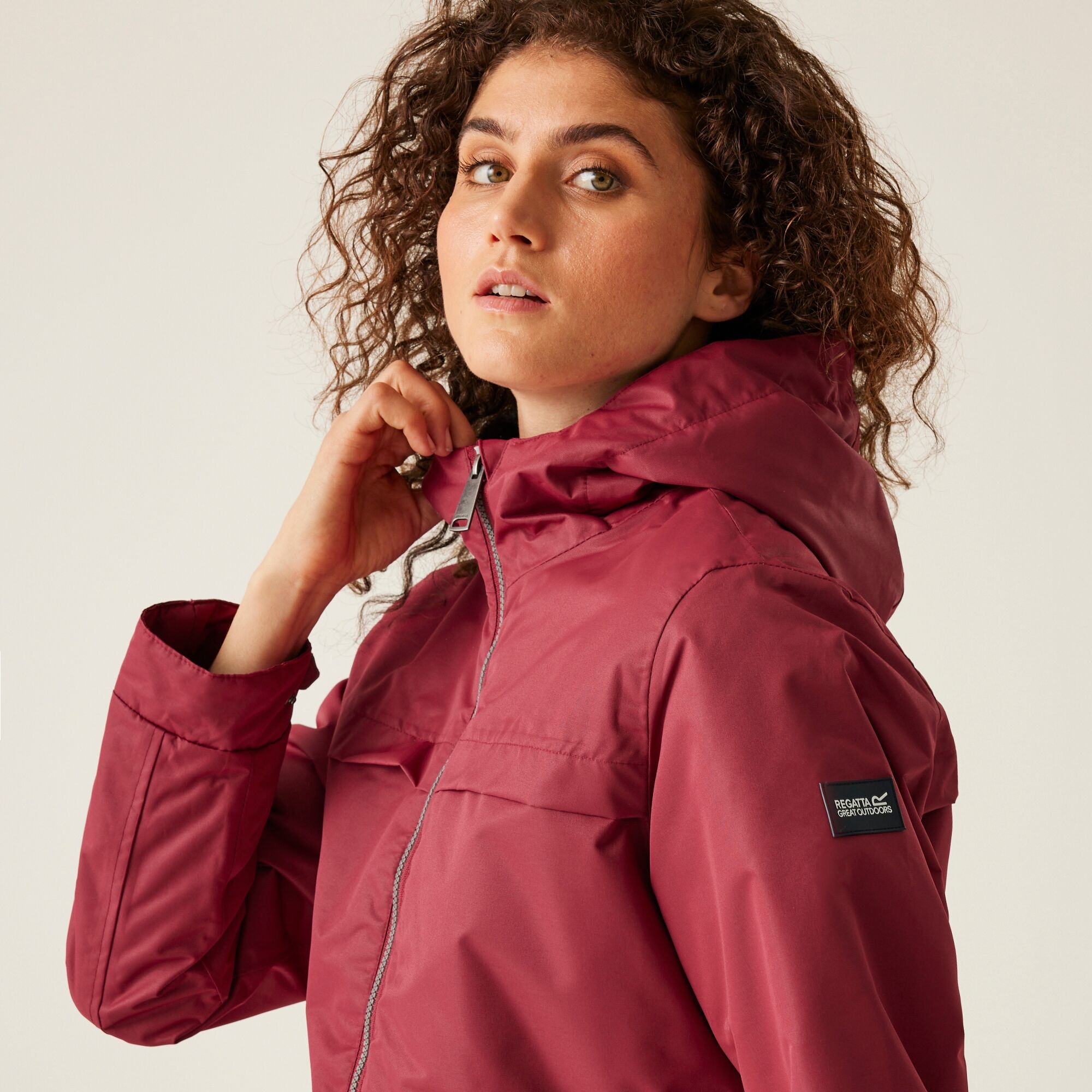 Women's Romine II Waterproof Parka Jacket | Rumba Red Black