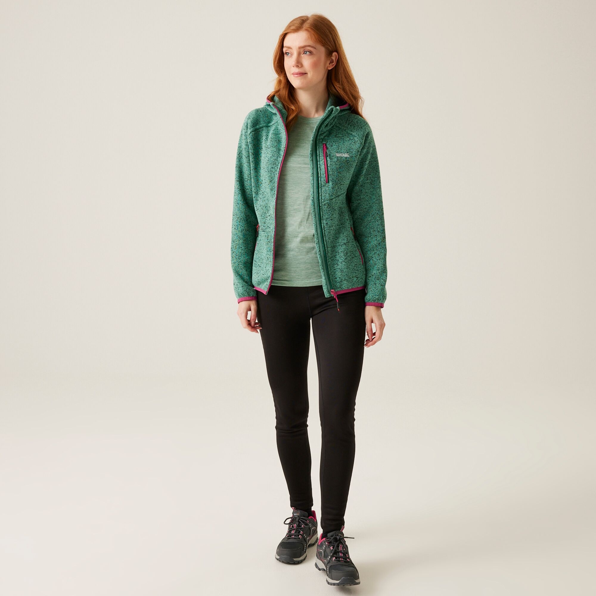Women's Newhill Hooded Fleece | Dusty Green