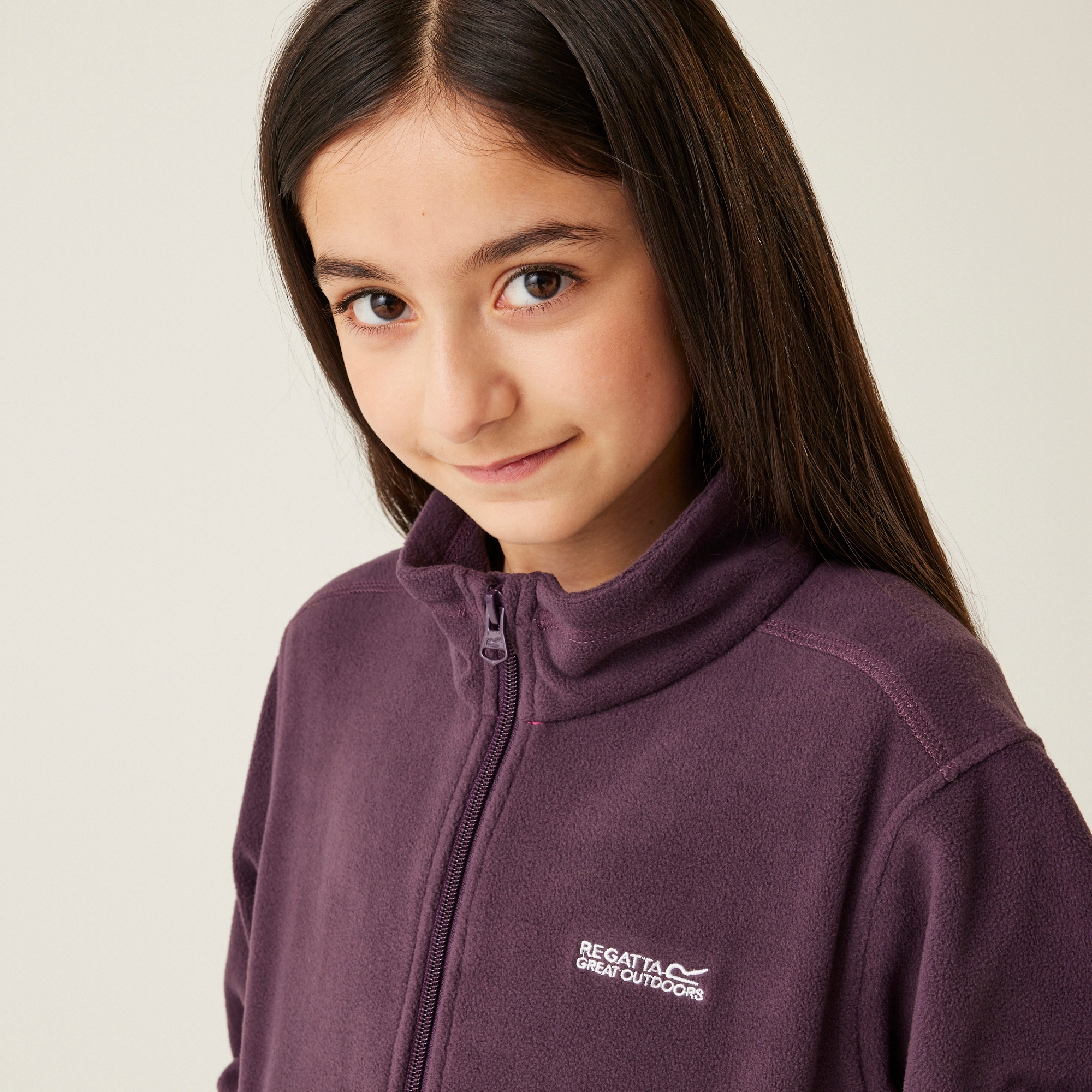 Kids' King II Full Zip Fleece | Deep Plum