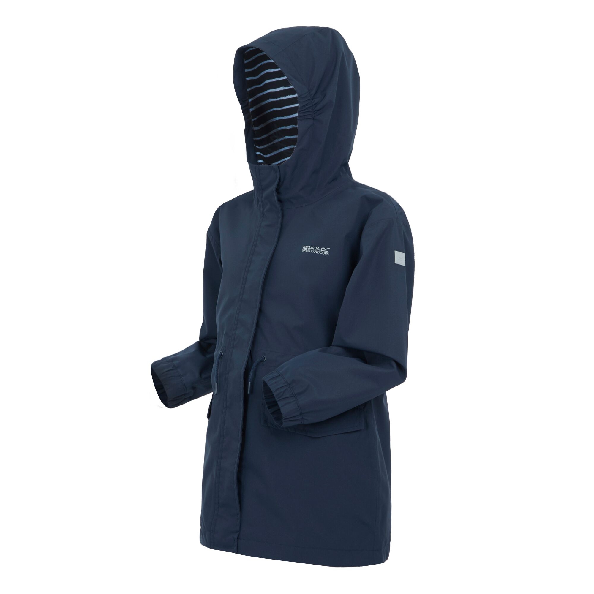 Kids' Ballina Waterpoof Jacket | Navy Navy White Stripe